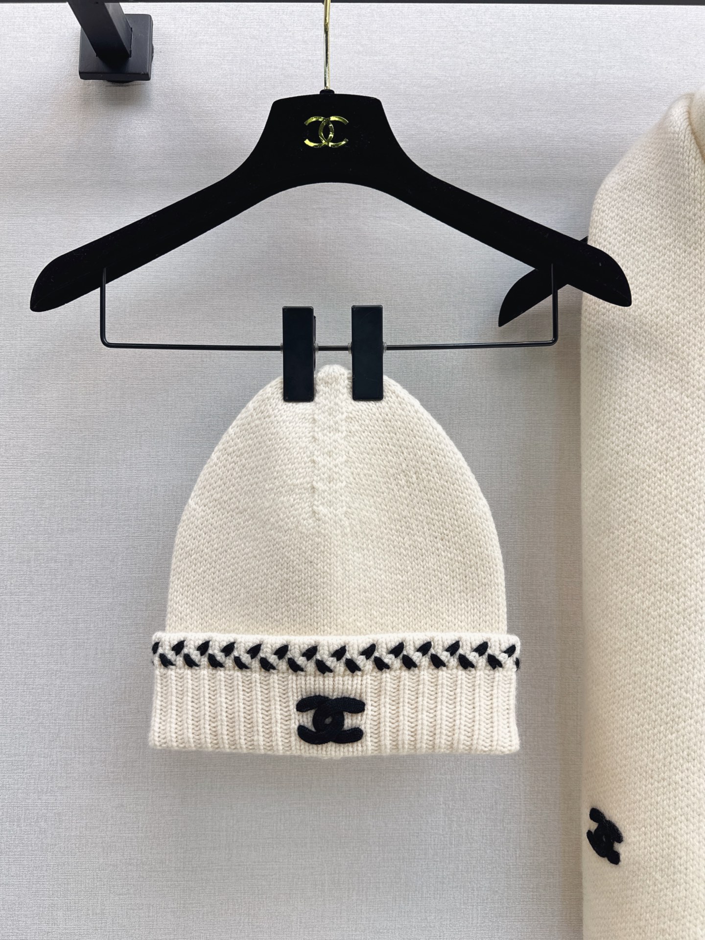 Chan 26fw knit beanie scarf sets