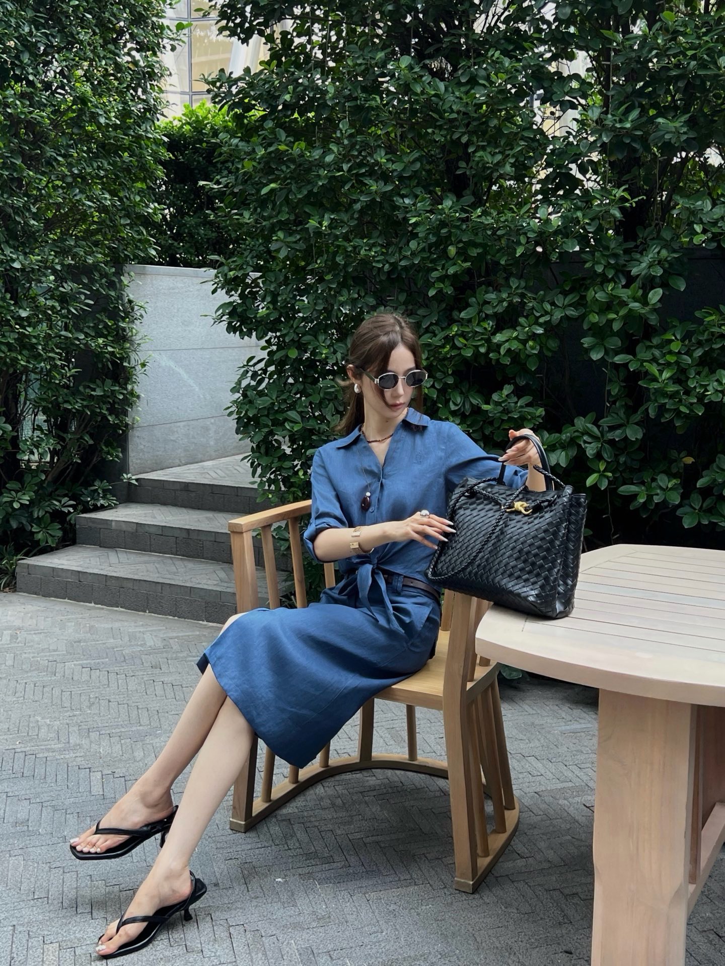 Pra 26ss belted skirt
