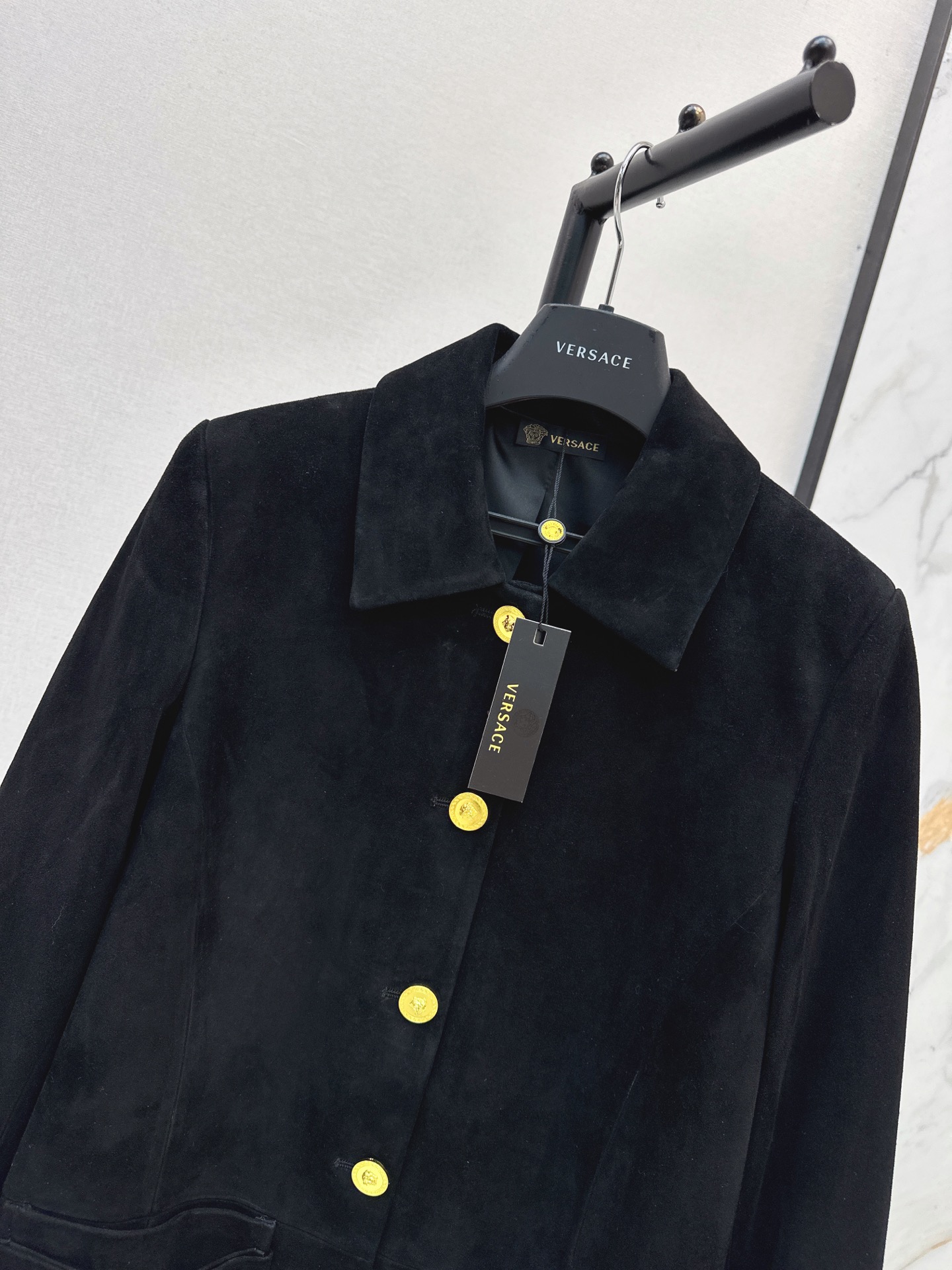 Ver 26fw suede long jacket