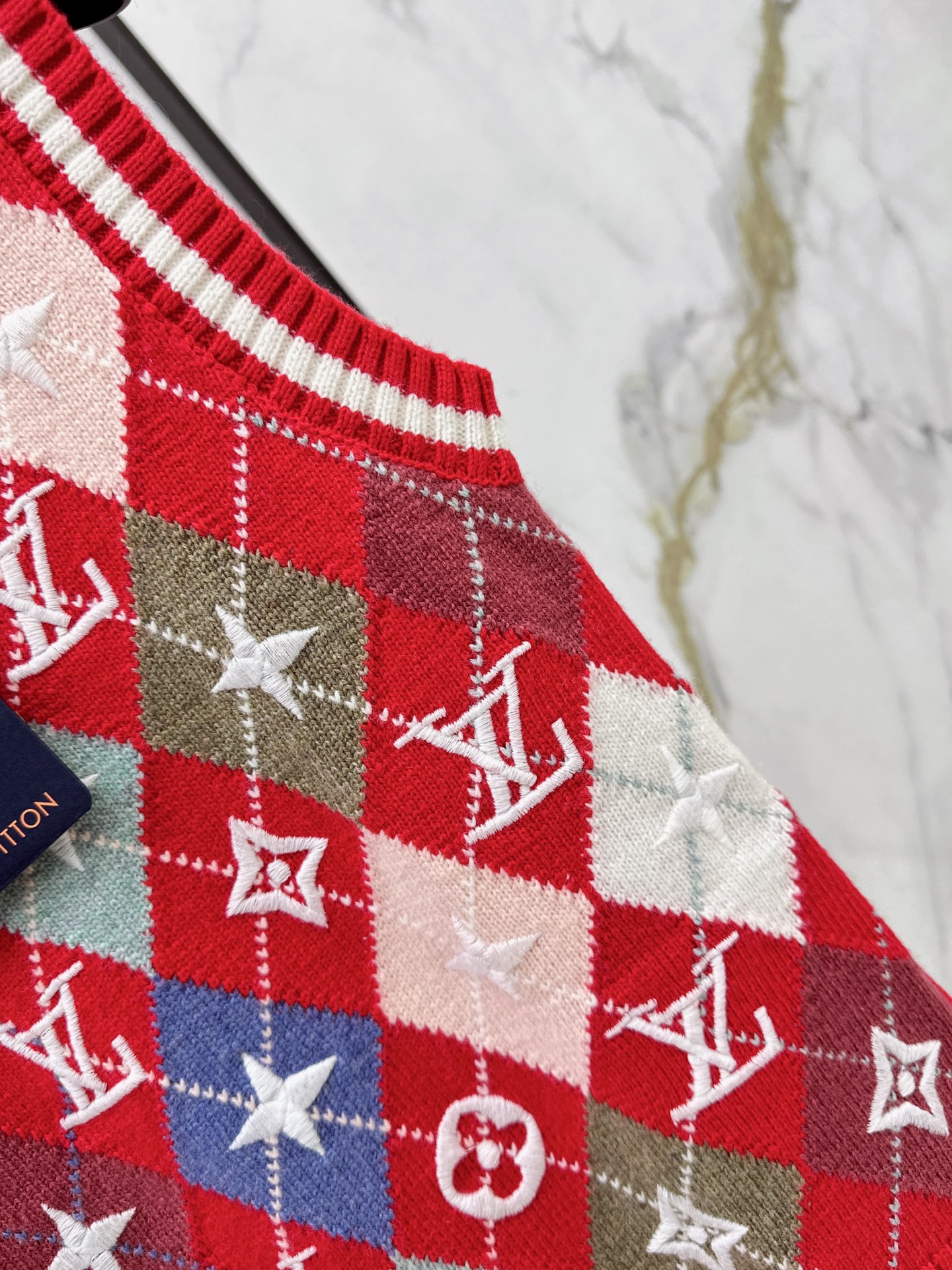 Loui 26fw jacquard knit vest