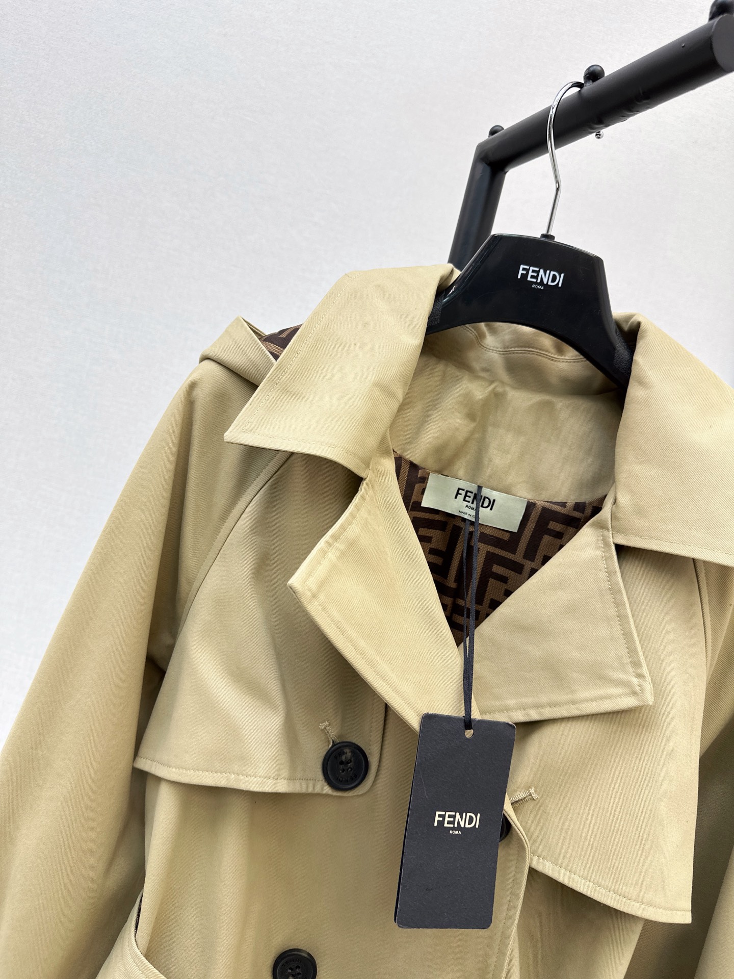 Fen 26fw hooded trench coats