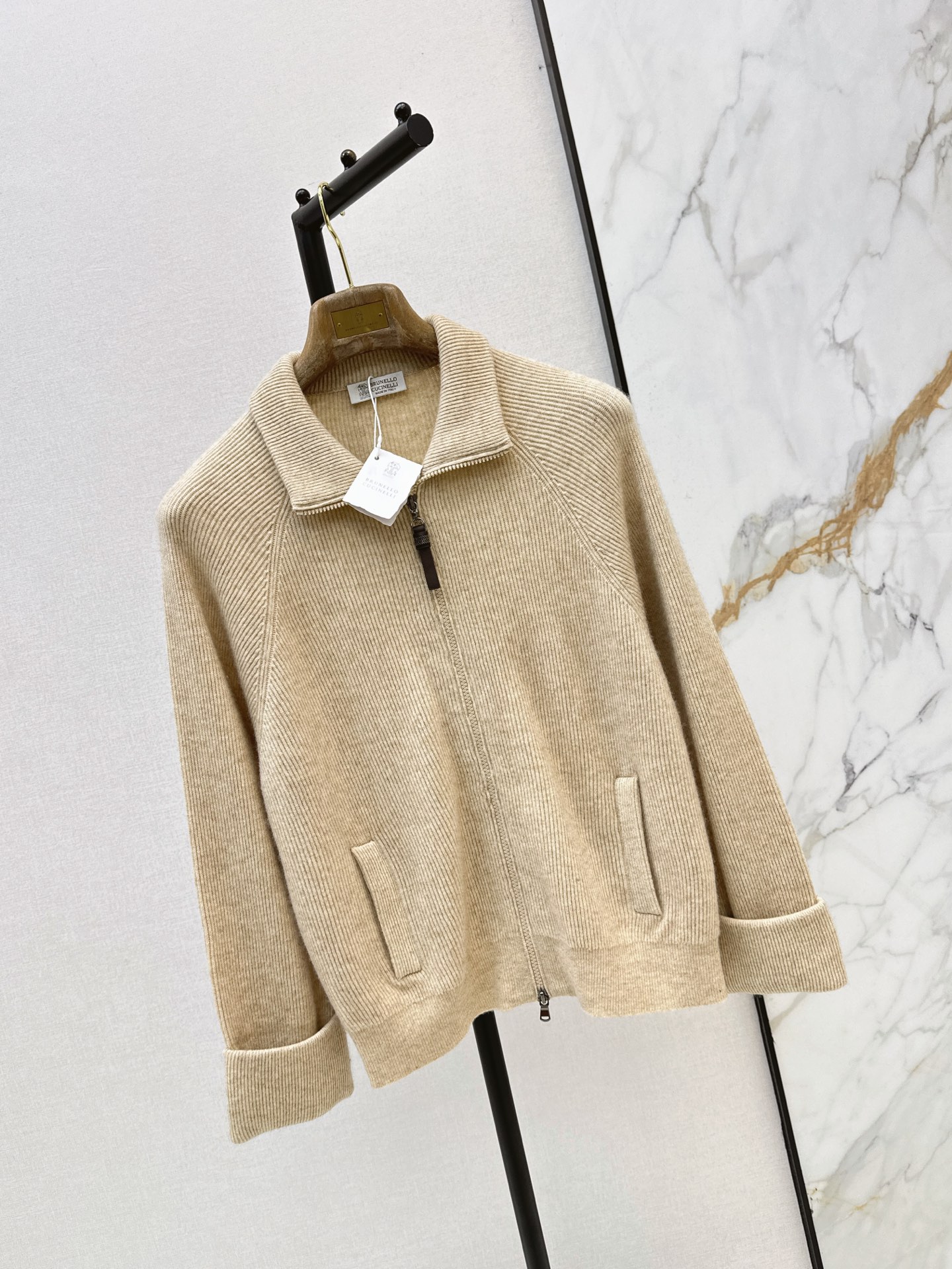 Brun 26fw cashmere knit jacket