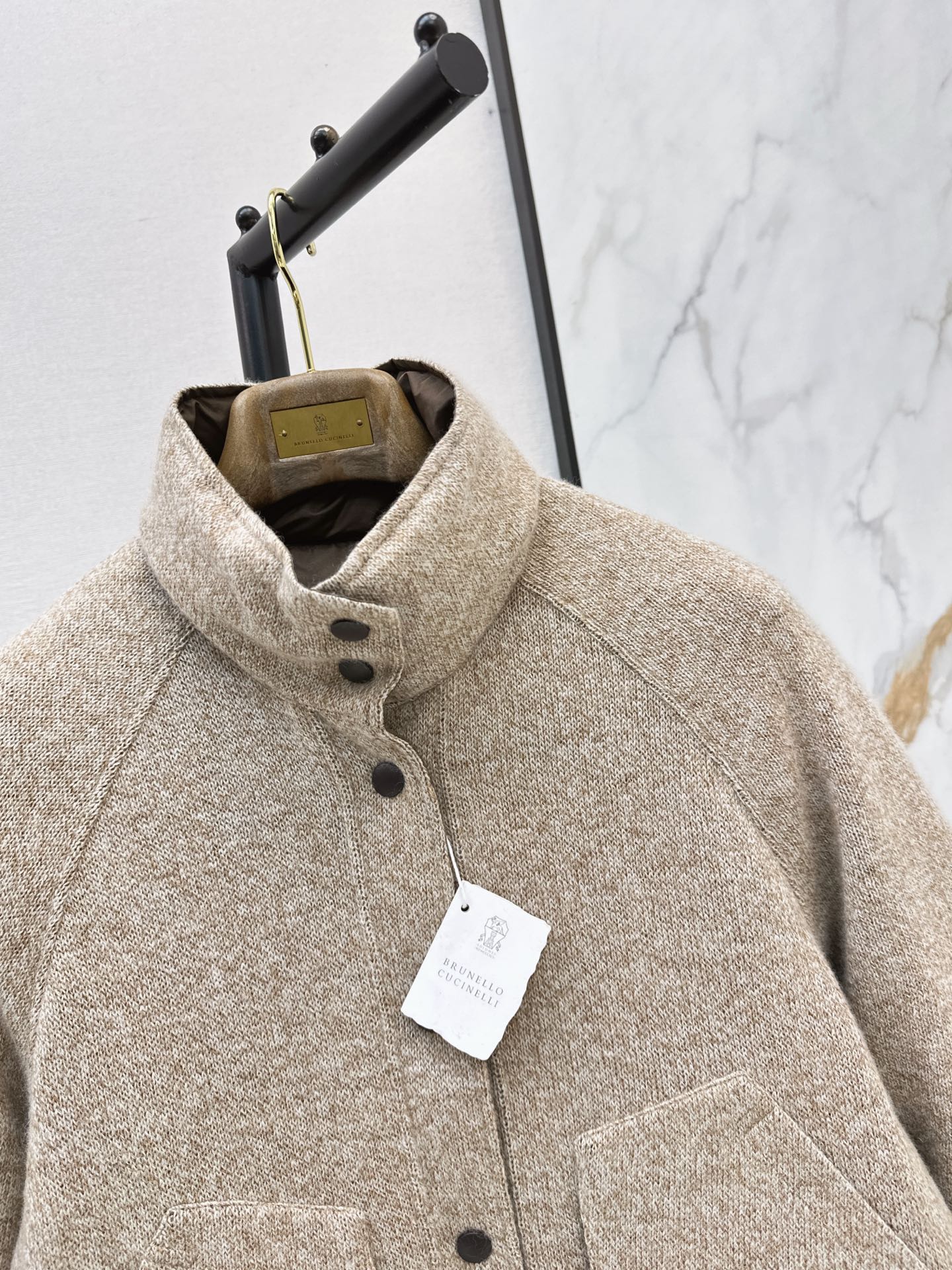 Brun 26fw cashmere reversible down jacket