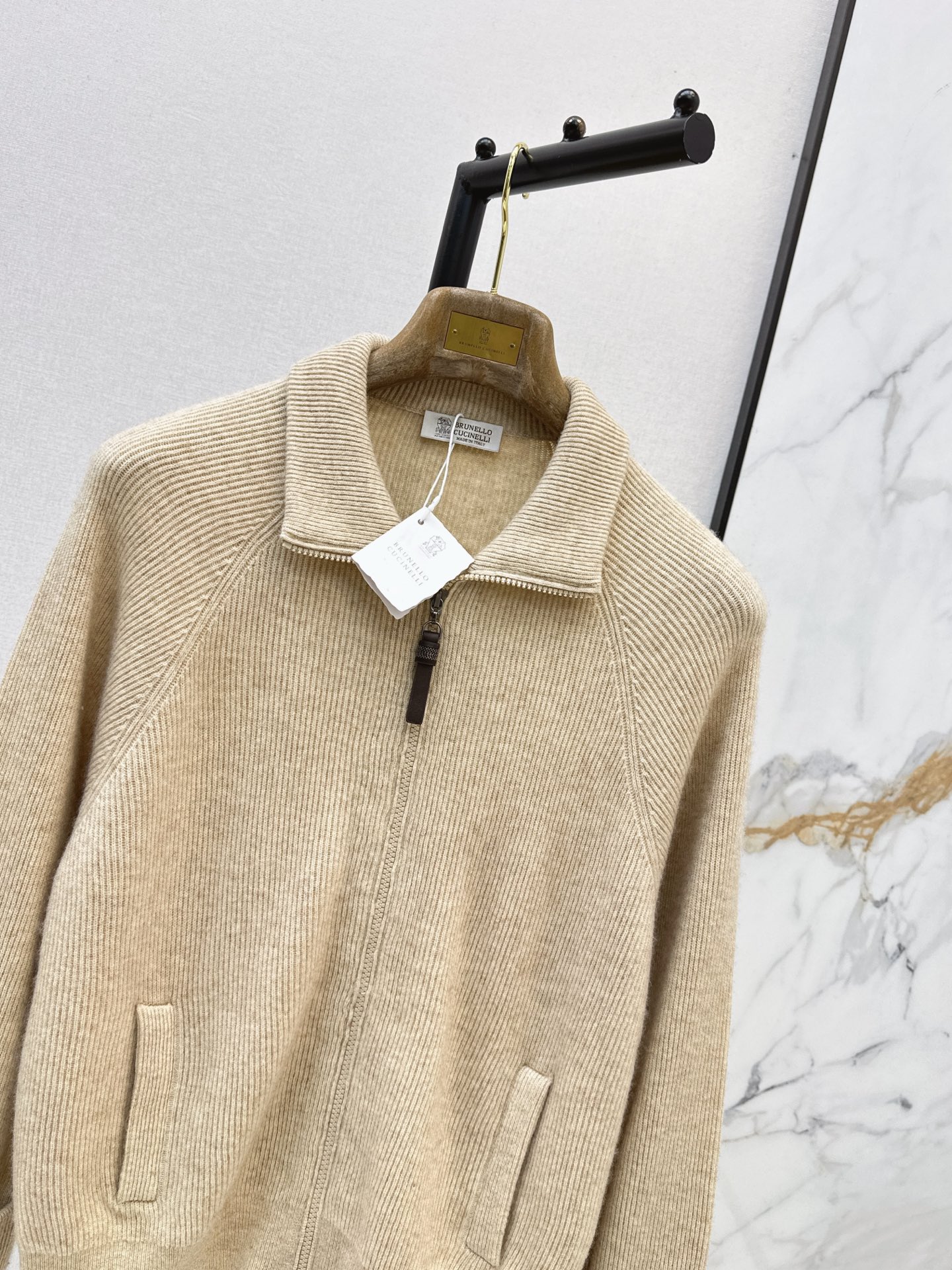 Brun 26fw cashmere knit jacket