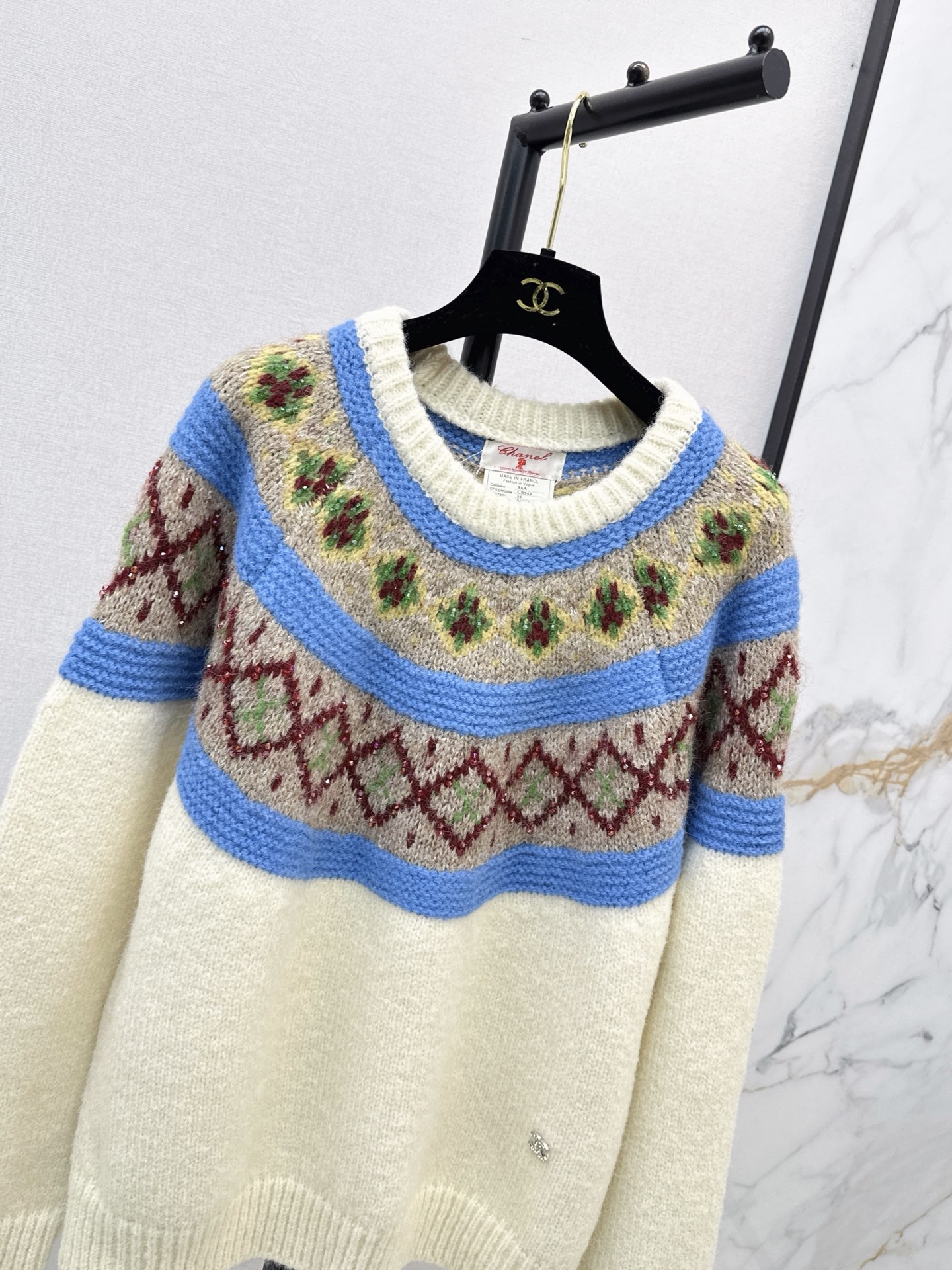 Chan 26fw jacquard sweater