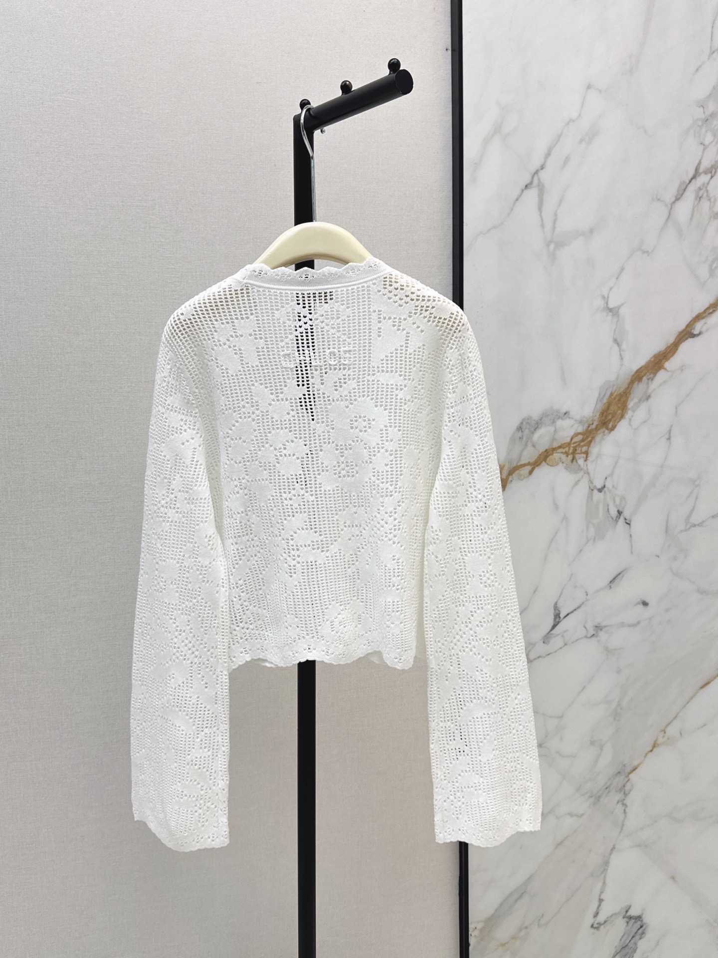 Chol 26fw hollow knit cardigan