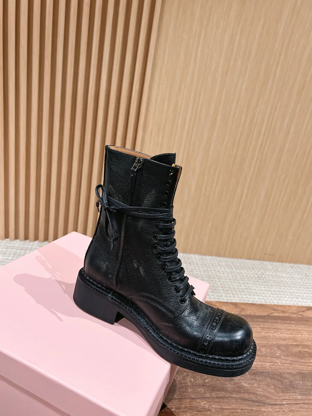 Miu 25fw combat boots