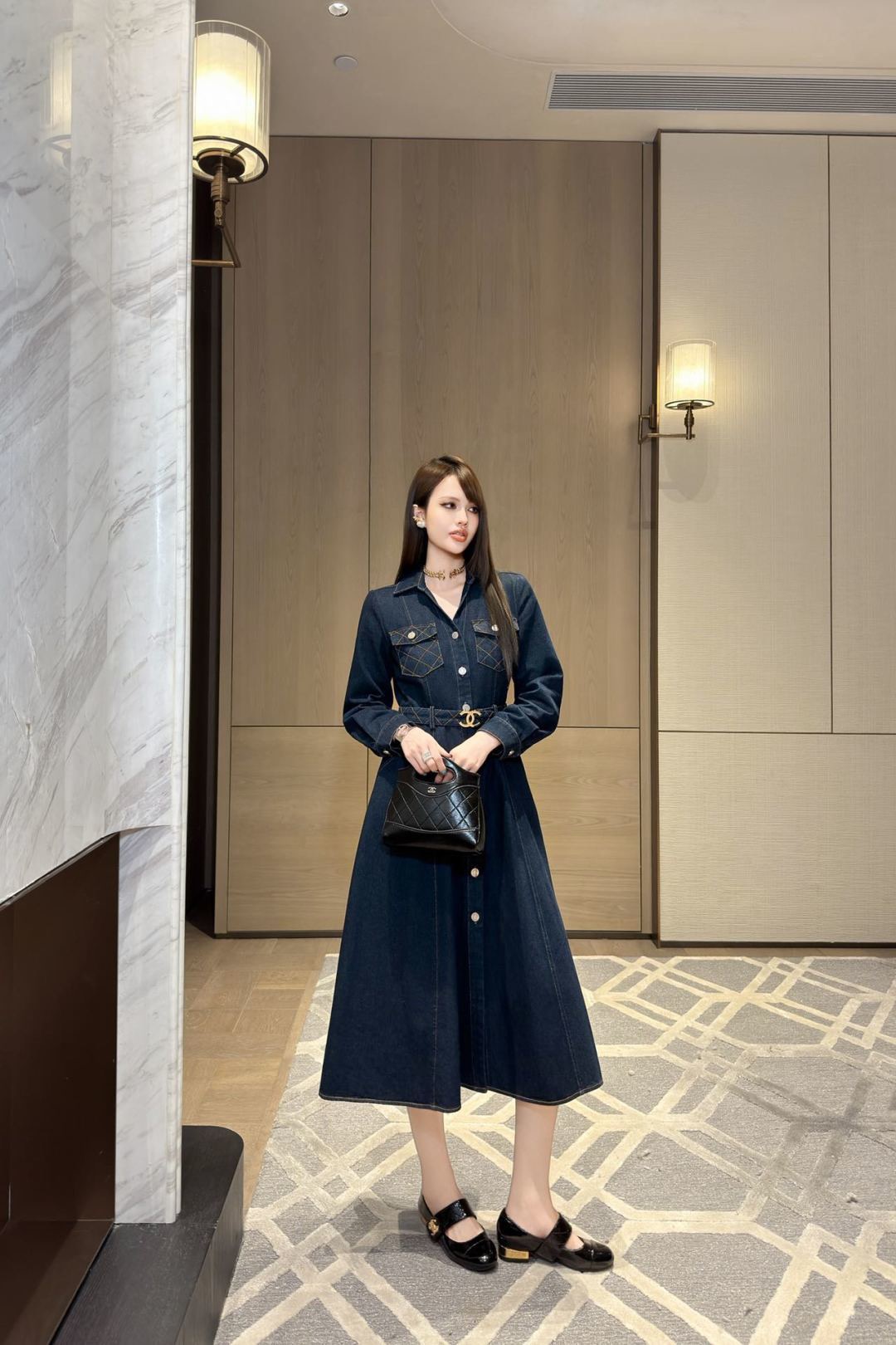 Chan 26fw denim dress