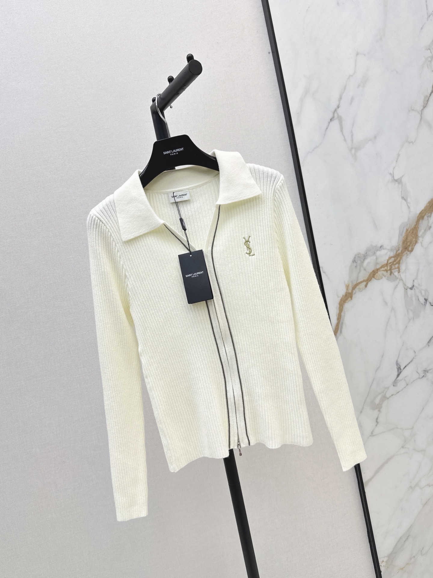 Sain 26fw slim-fit knit cardigan