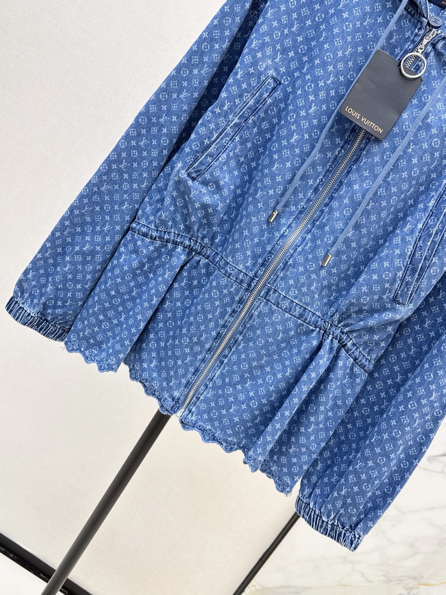 Loui 26ss hooded denim jacket