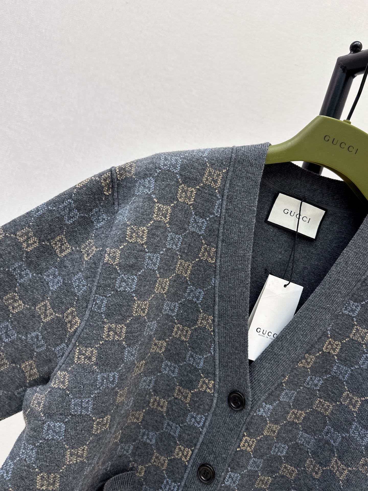 Guc 26fw jacquard cardigan