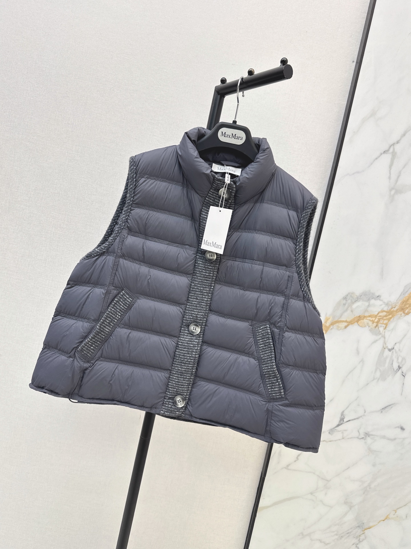 Max 26fw wool contract down vest