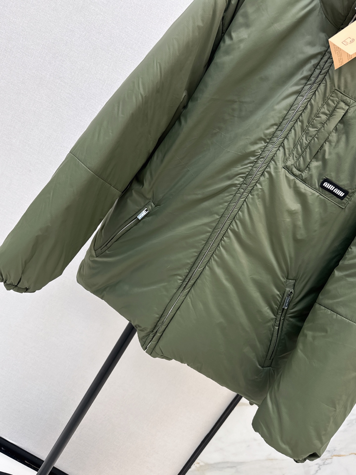 Miu 26fw zip-up down jacket