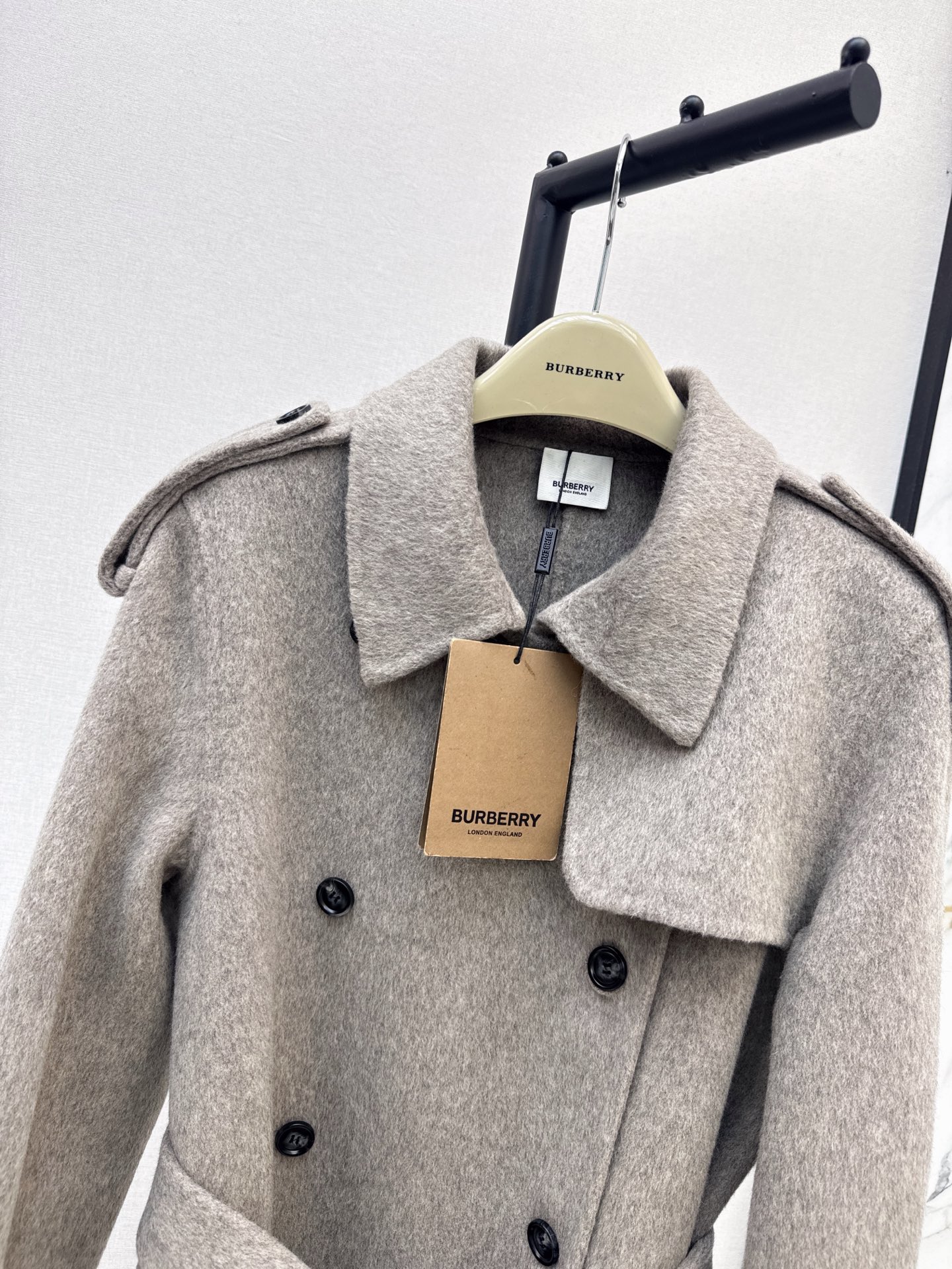 Brun 26fw woolen belted overcoats
