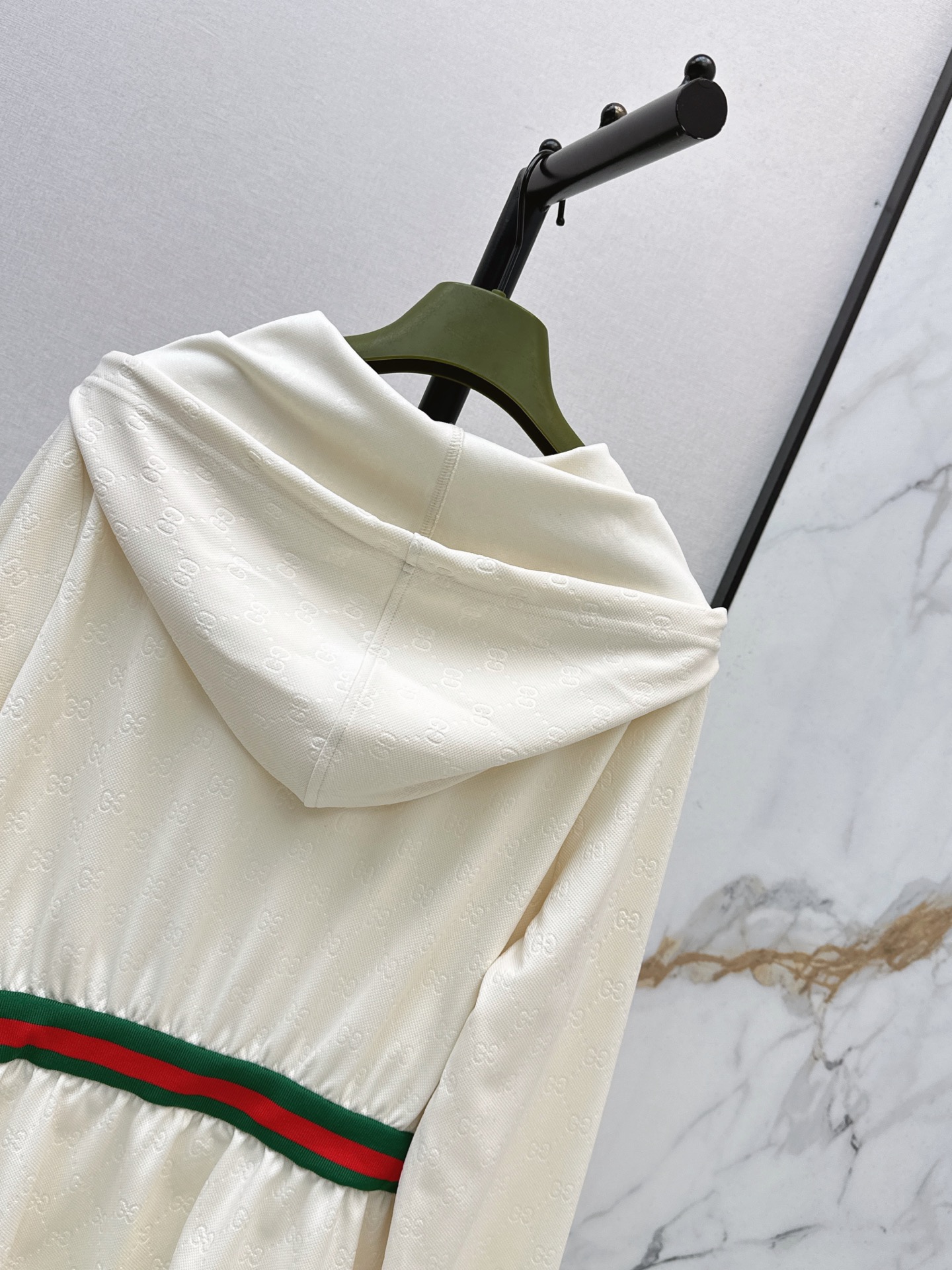 Guc 26fw jacquard hooded dress