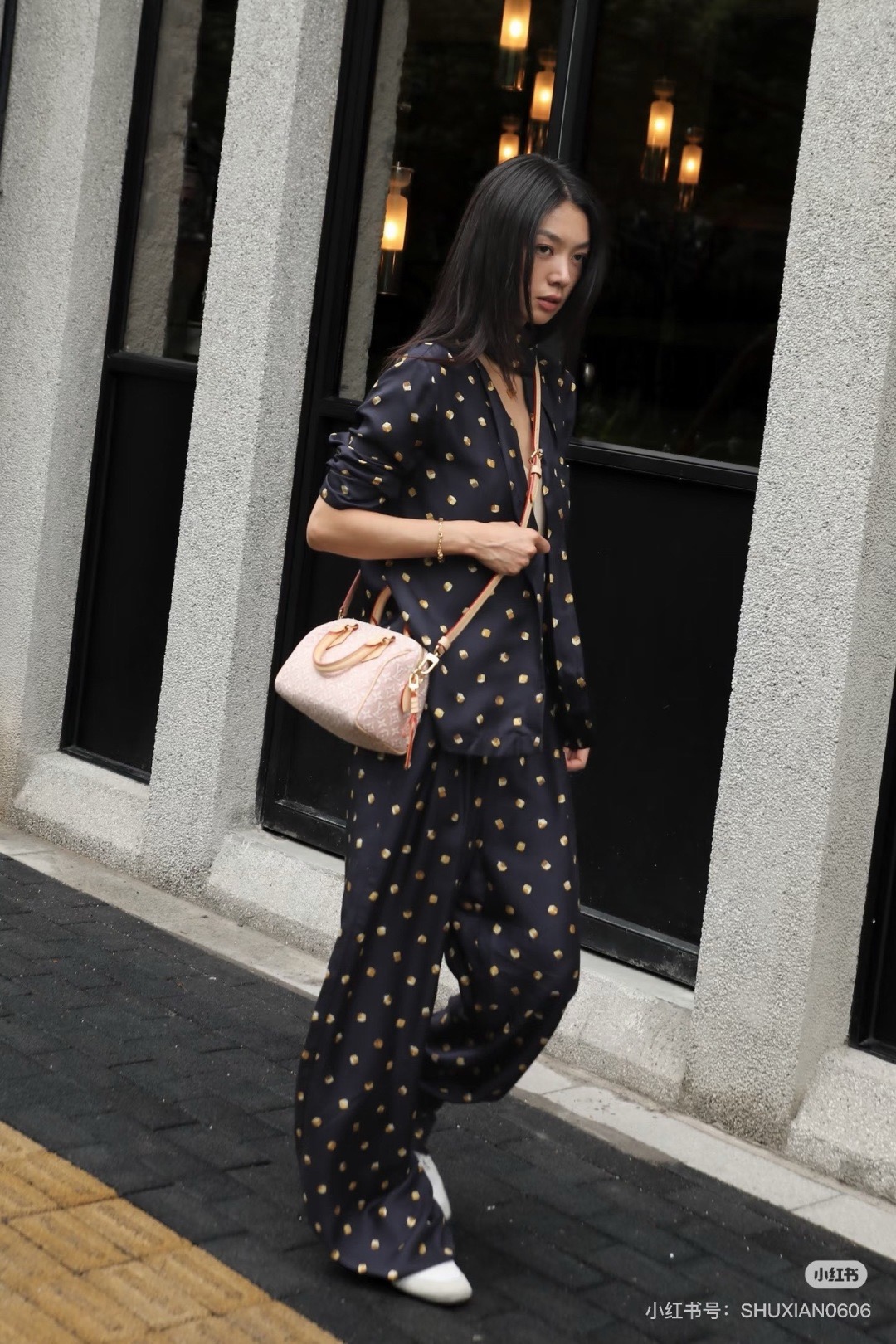 Loui 26ss ribbon shirt pants sets