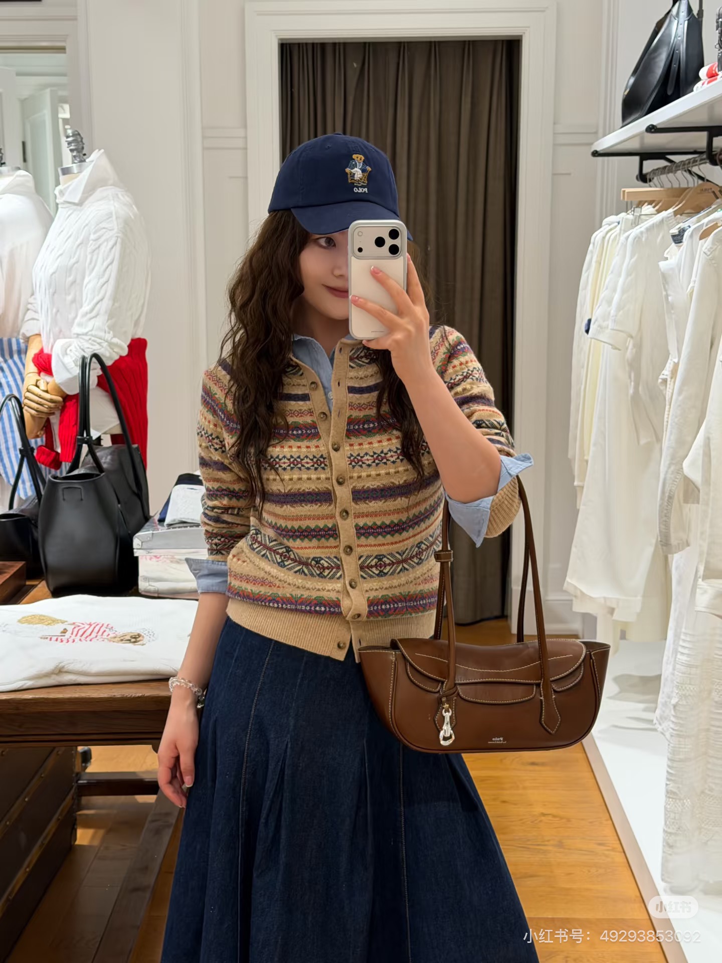 Ralp 26fw fair isle wool cardigan