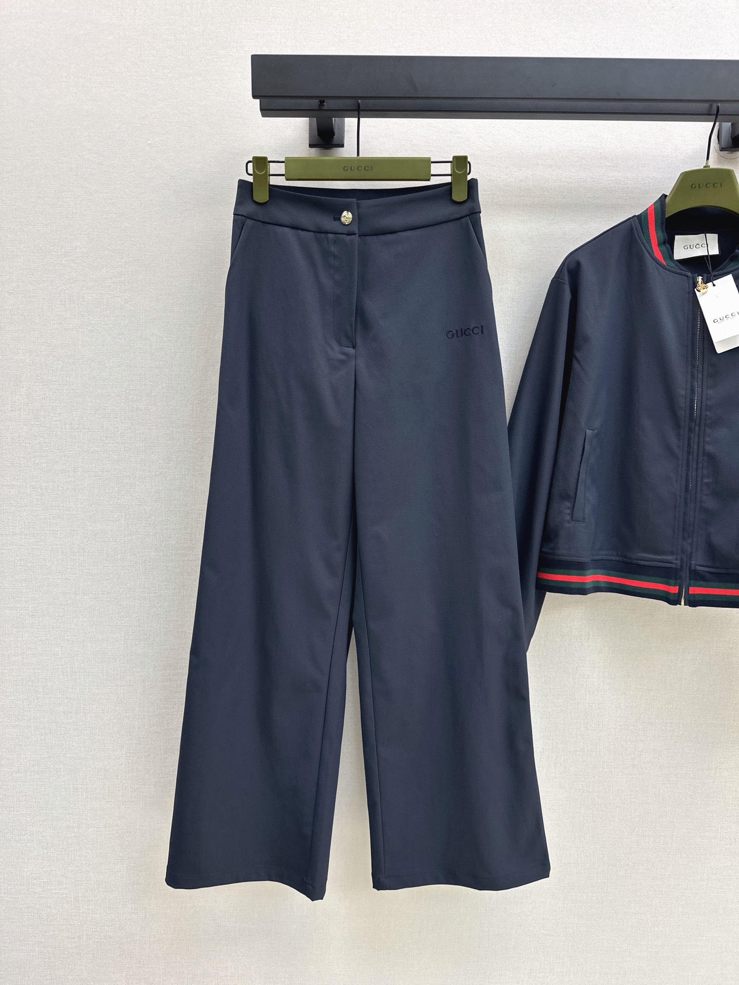 Guc 26fw zipper jacket pants sets