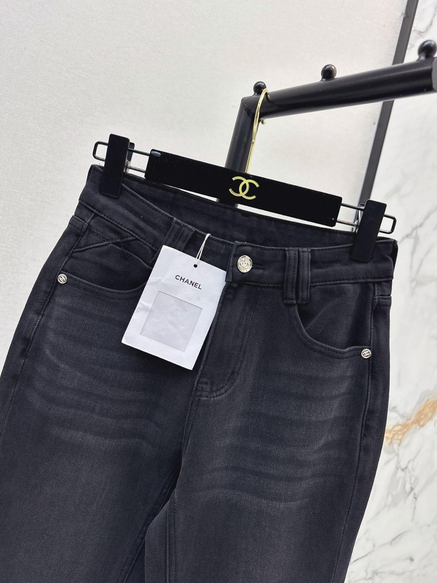 Chan 26fw slim-fit jeans