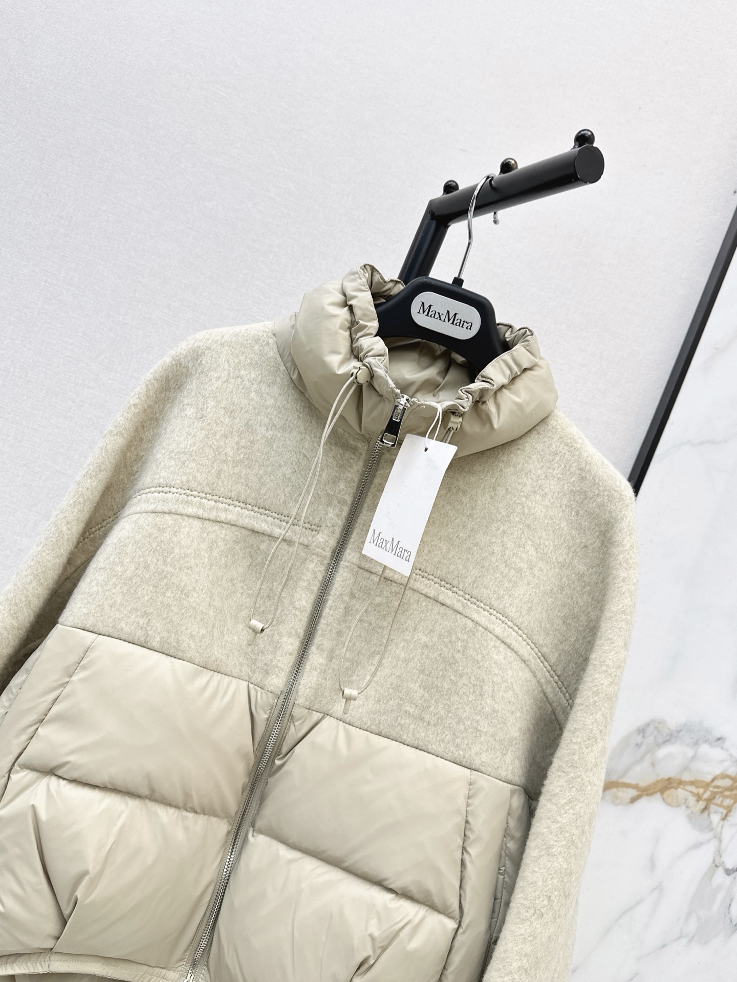 Max 26fw wool contract down jacket