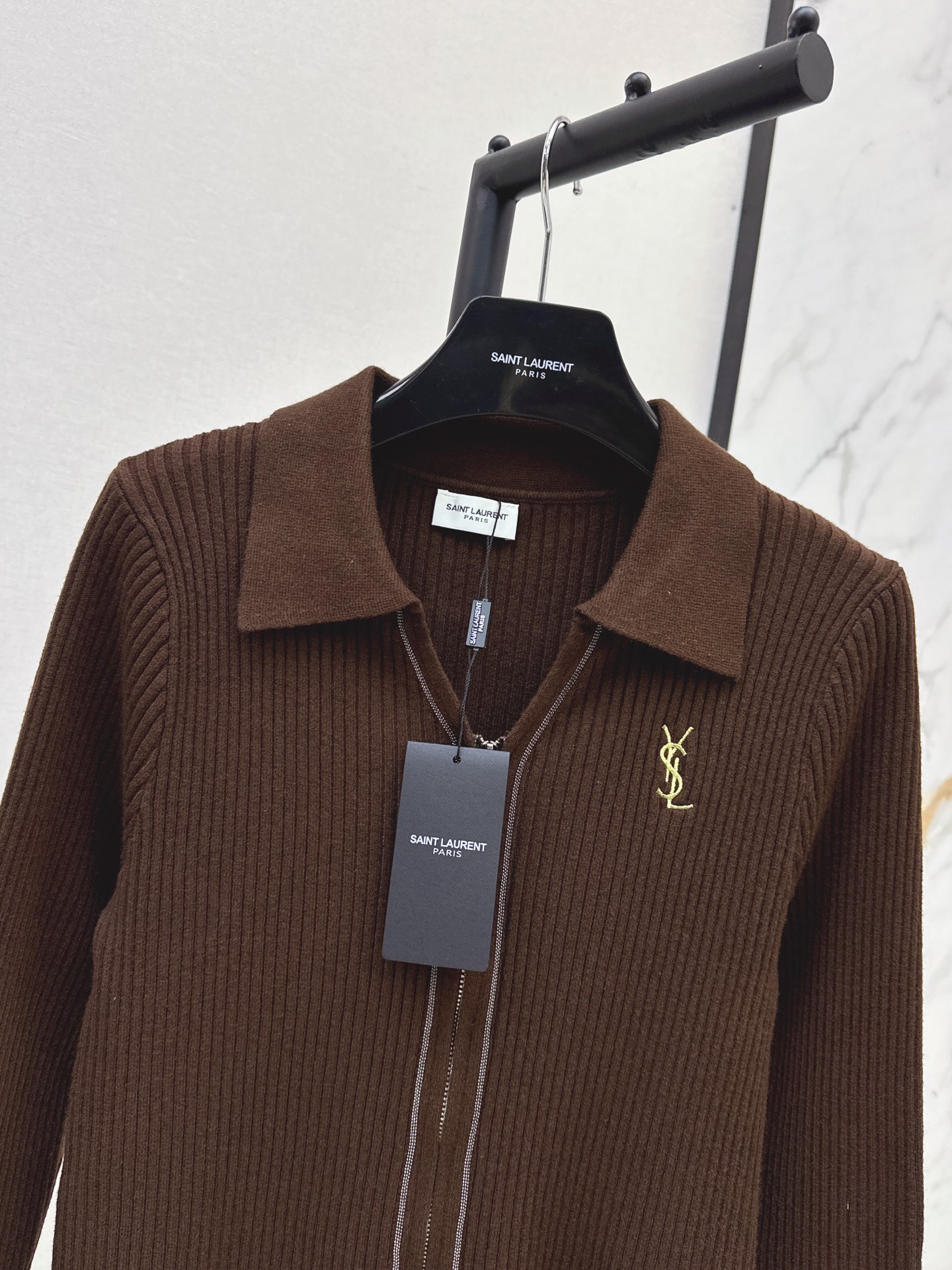 Sain 26fw slim-fit knit cardigan