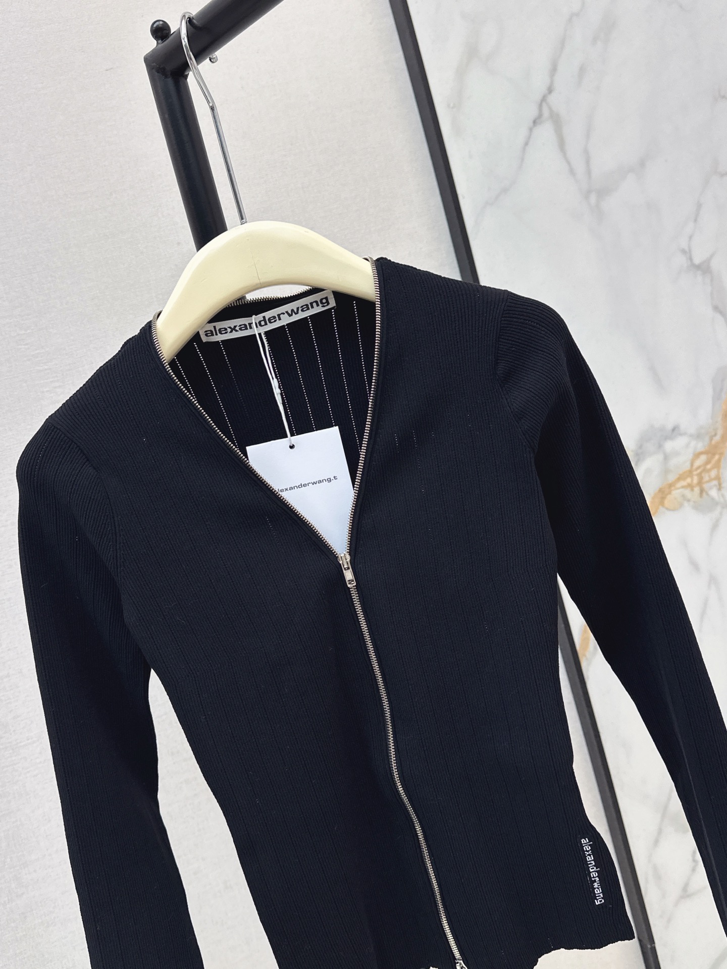 Alex 26fw zipper knit cardigan