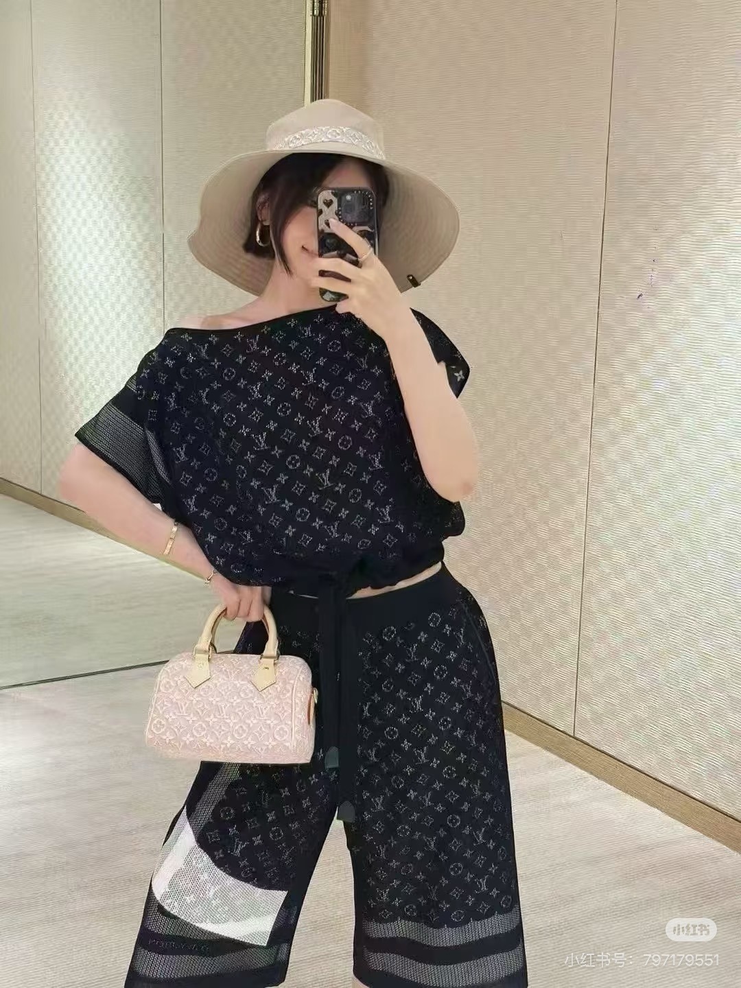 Loui 26ss print tie-hem top
