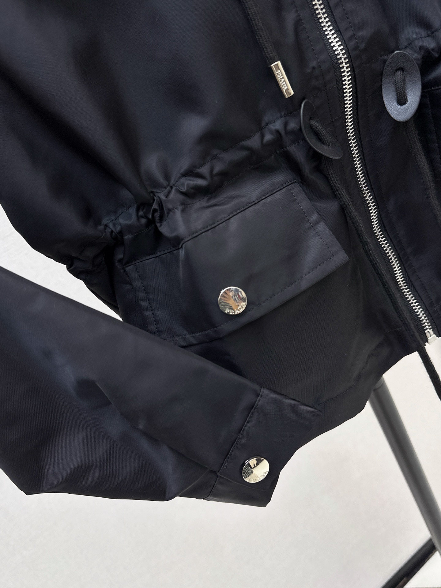 Pra 26fw drawstring hooded jacket