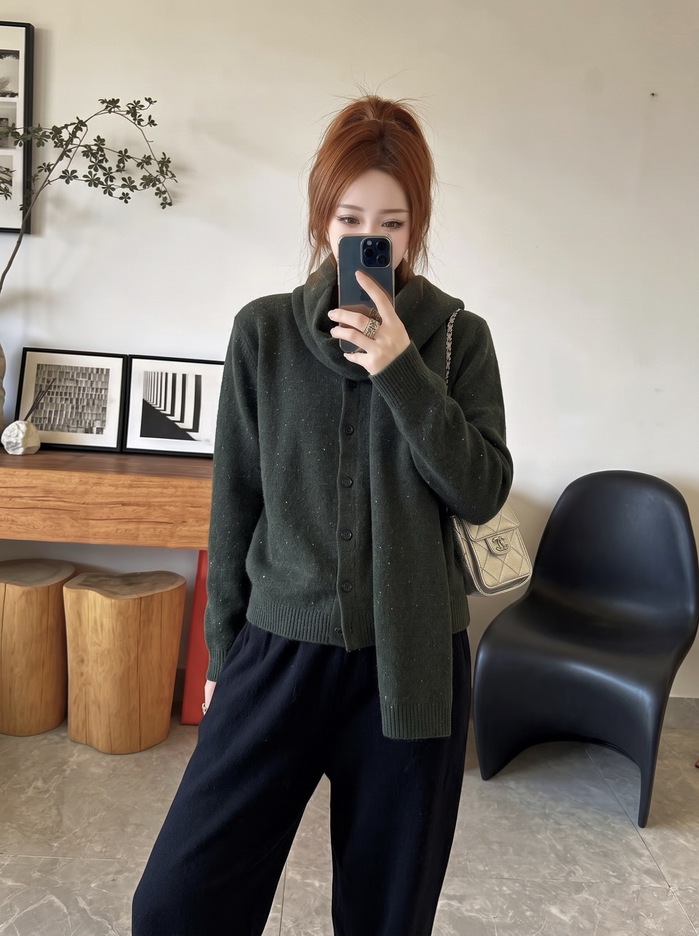 Row 26fw knit shawls cardigan sets