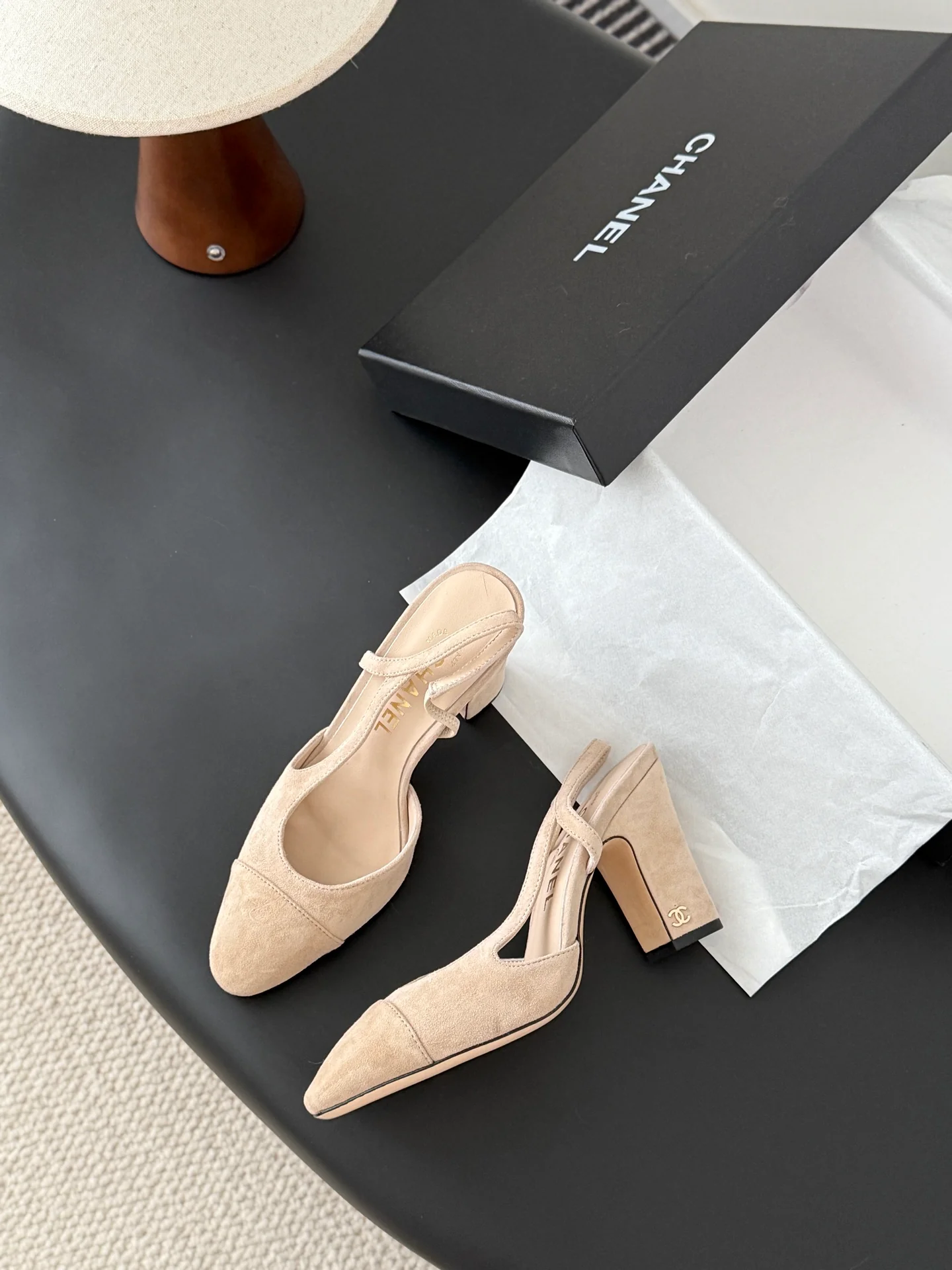 Chan 25fw slingback heels