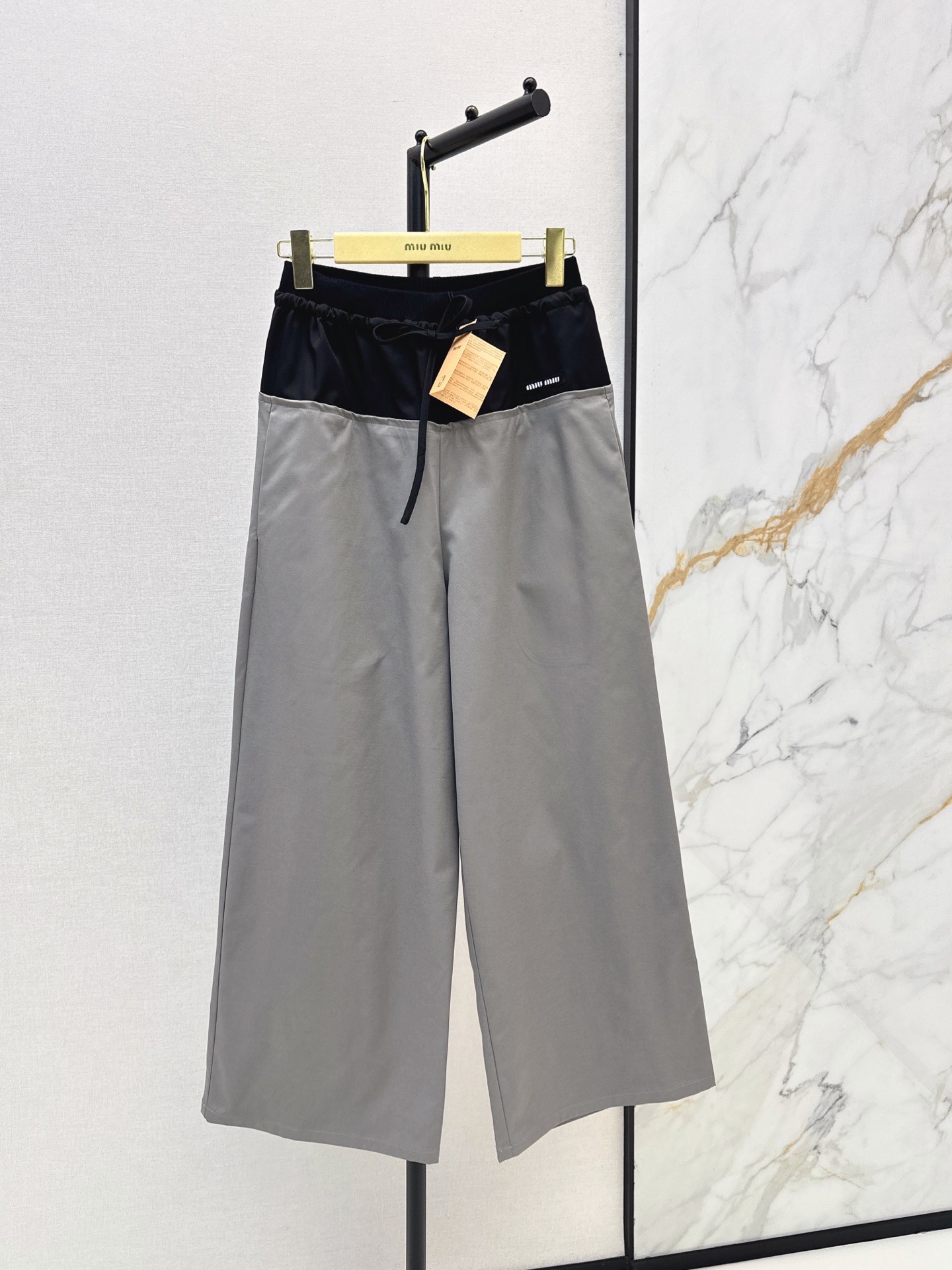 Miu 26fw contract wide-leg pants