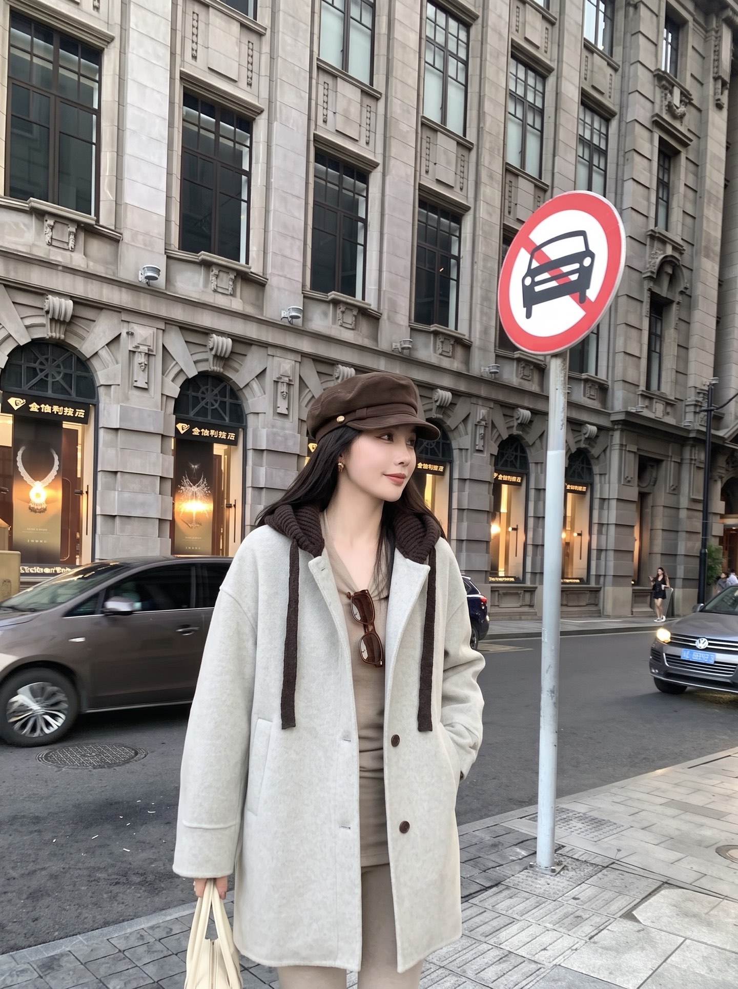 Max 26fw hooded overcoats