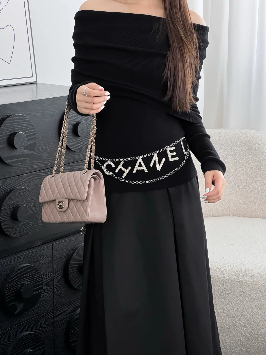 Chan cf23 chain shoulder bag