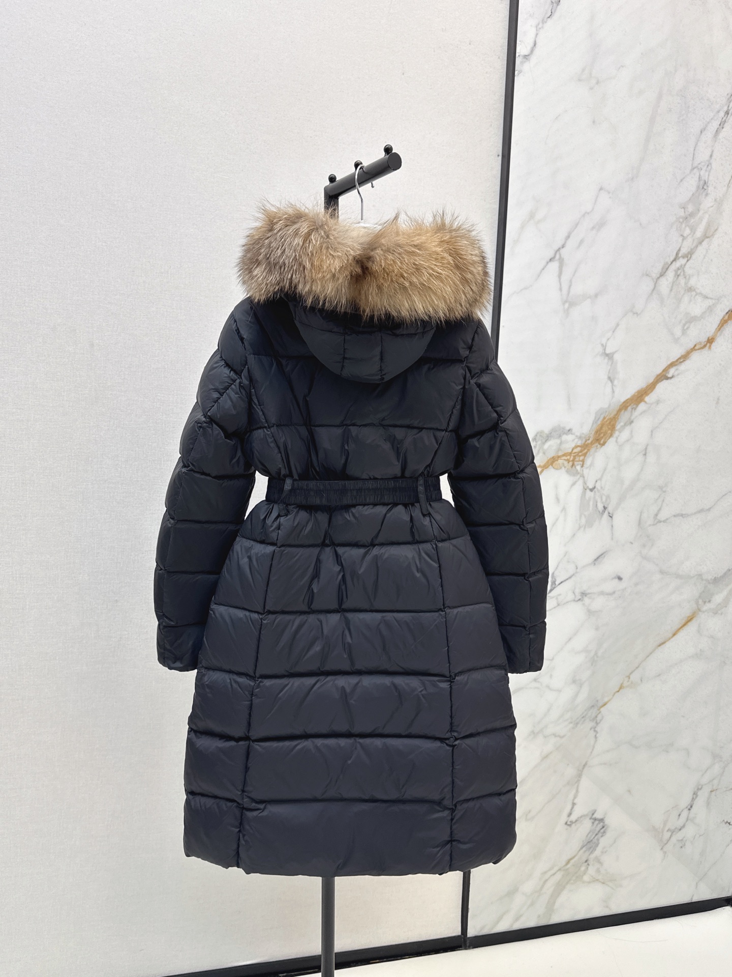 Monc 26fw hooded long down jacket