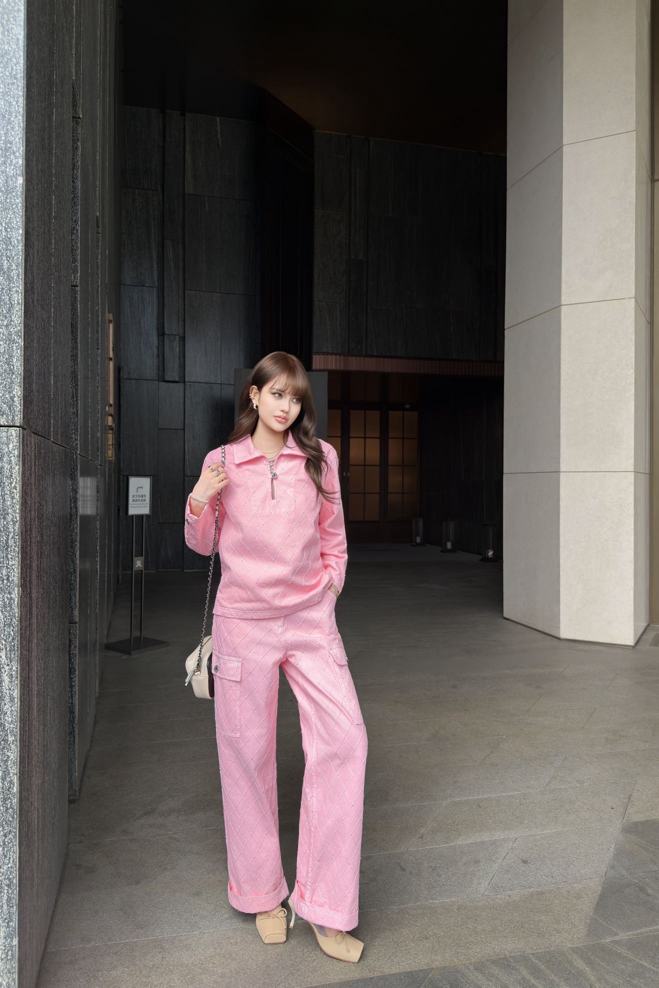 Chan 26ss embroidery denim pants