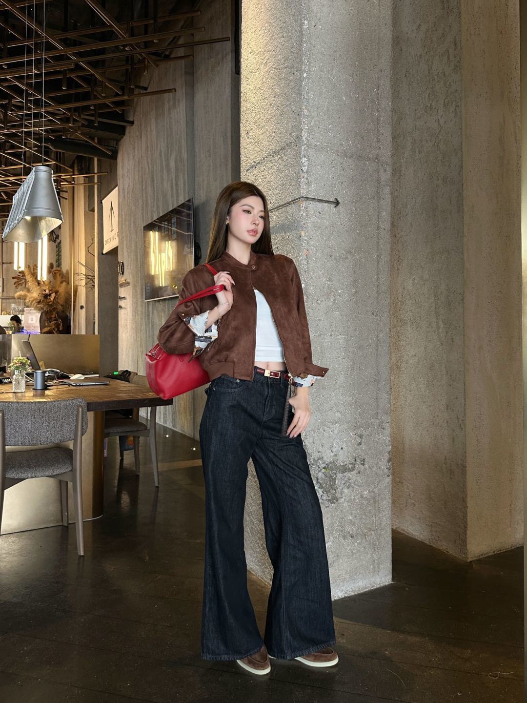 Loui 26fw suede fleece jacket