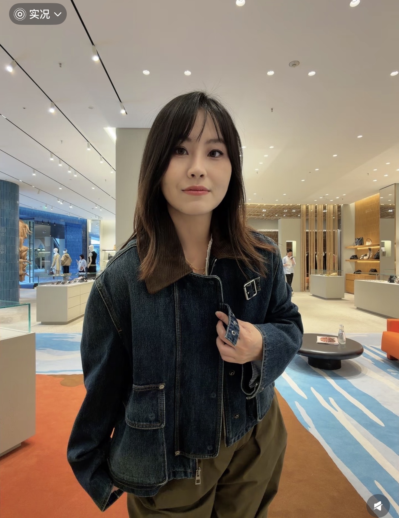 Loe 26fw zipper denim jacket