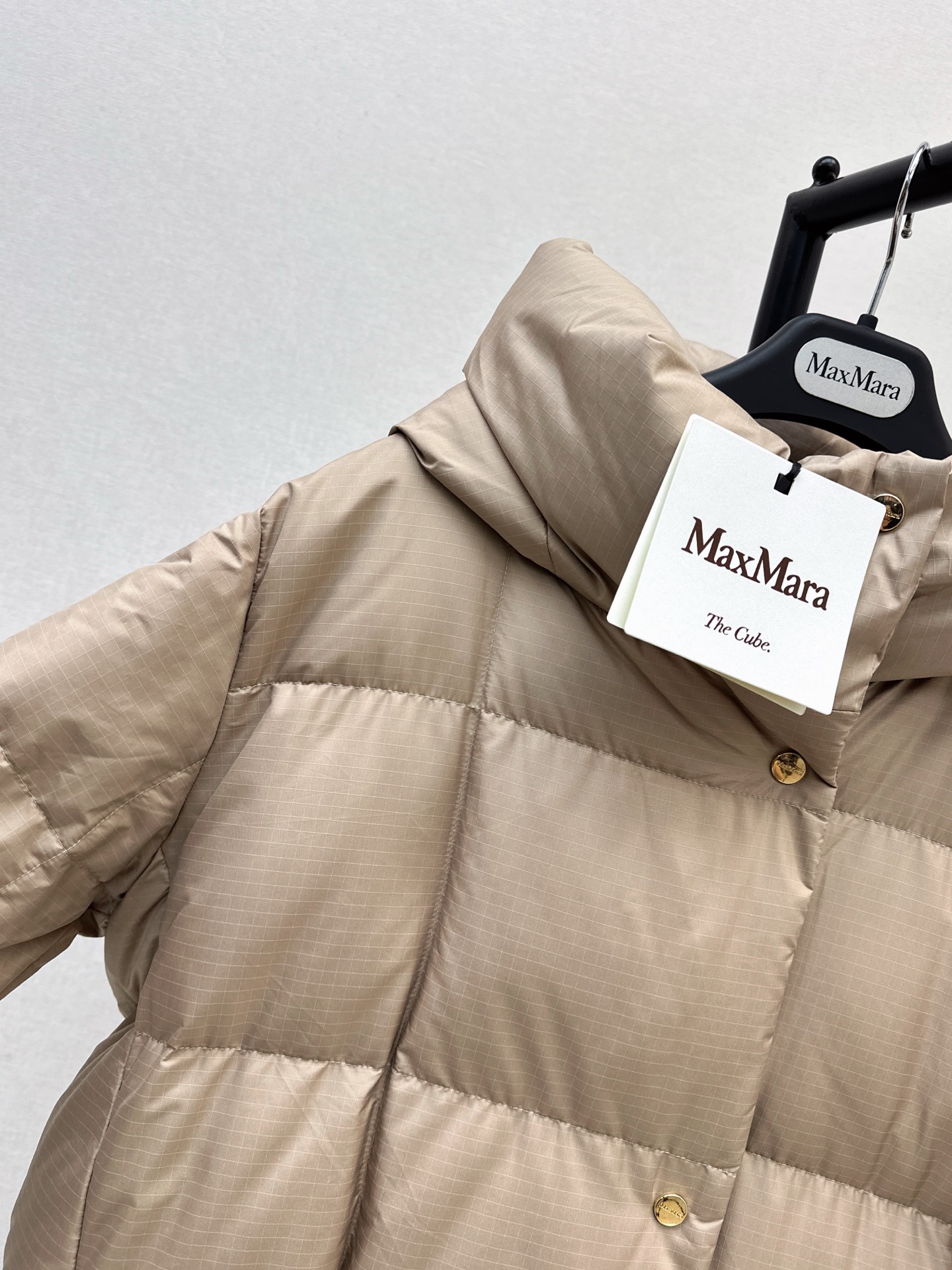 Max 26fw hooded long down jacket