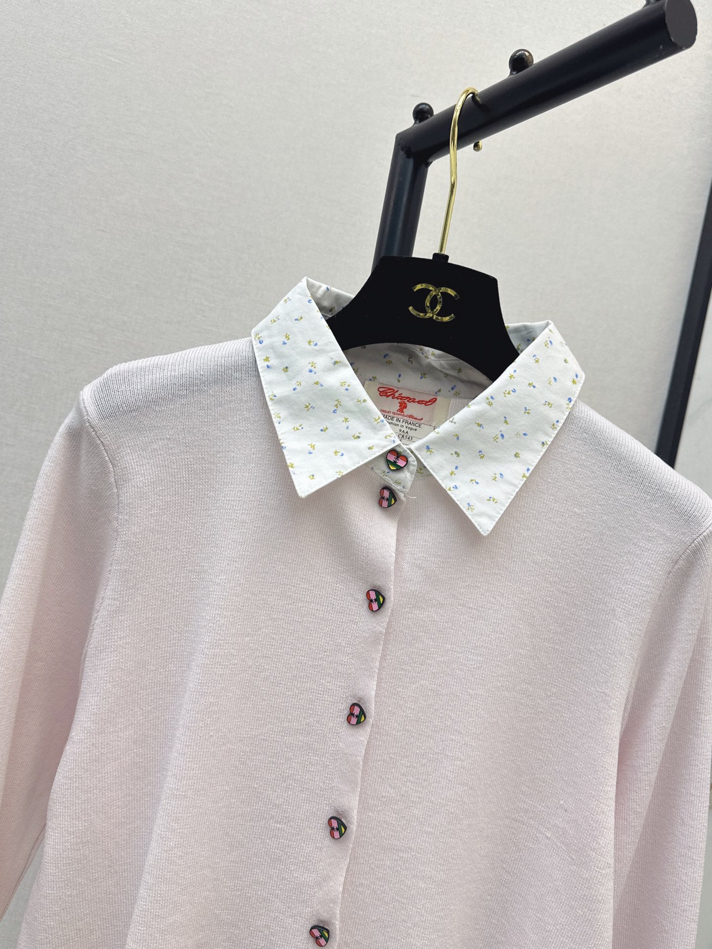 Chan 26fw 2in1 knit cardigan