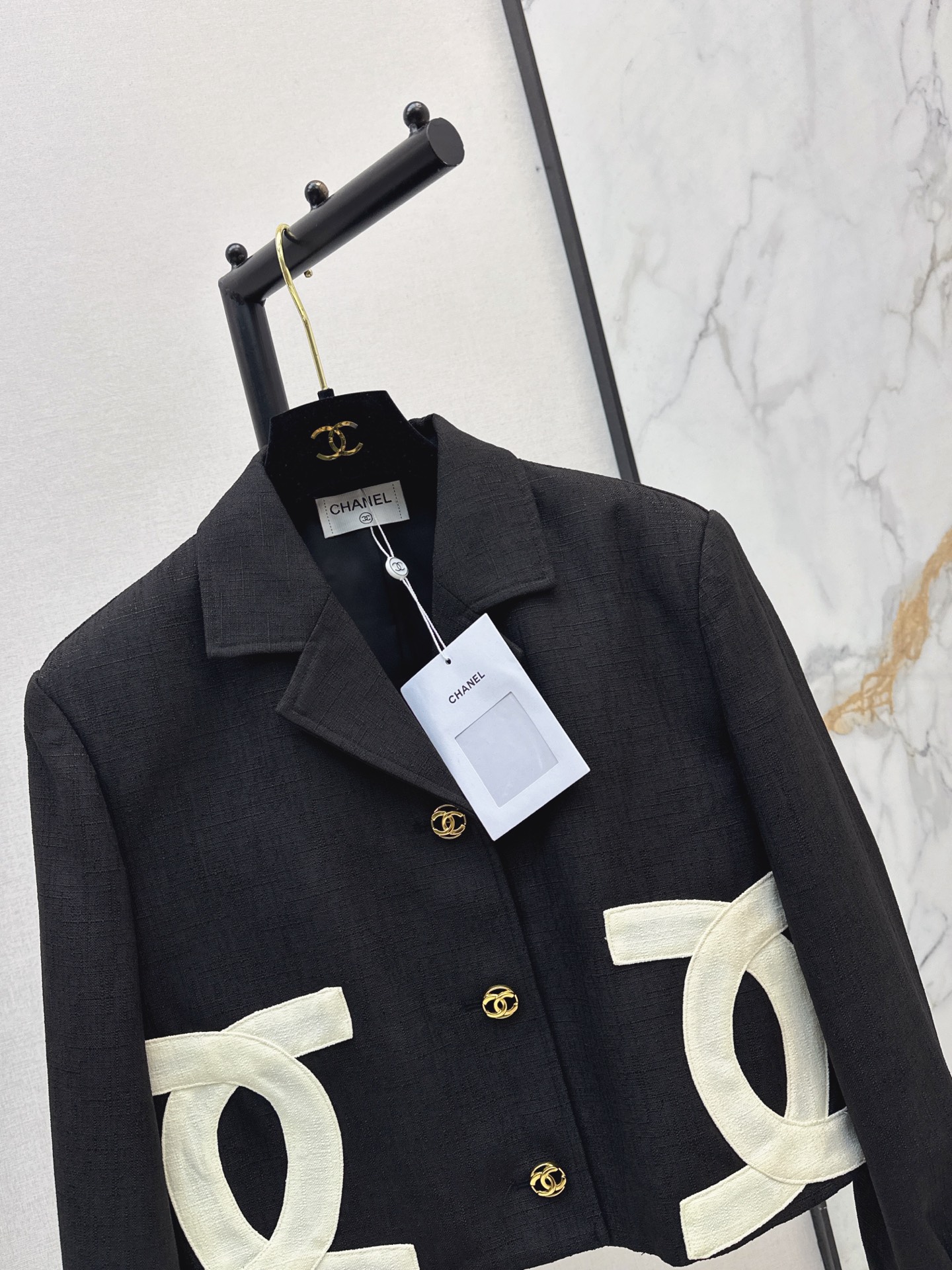 Chan 26fw cropped woven jacket