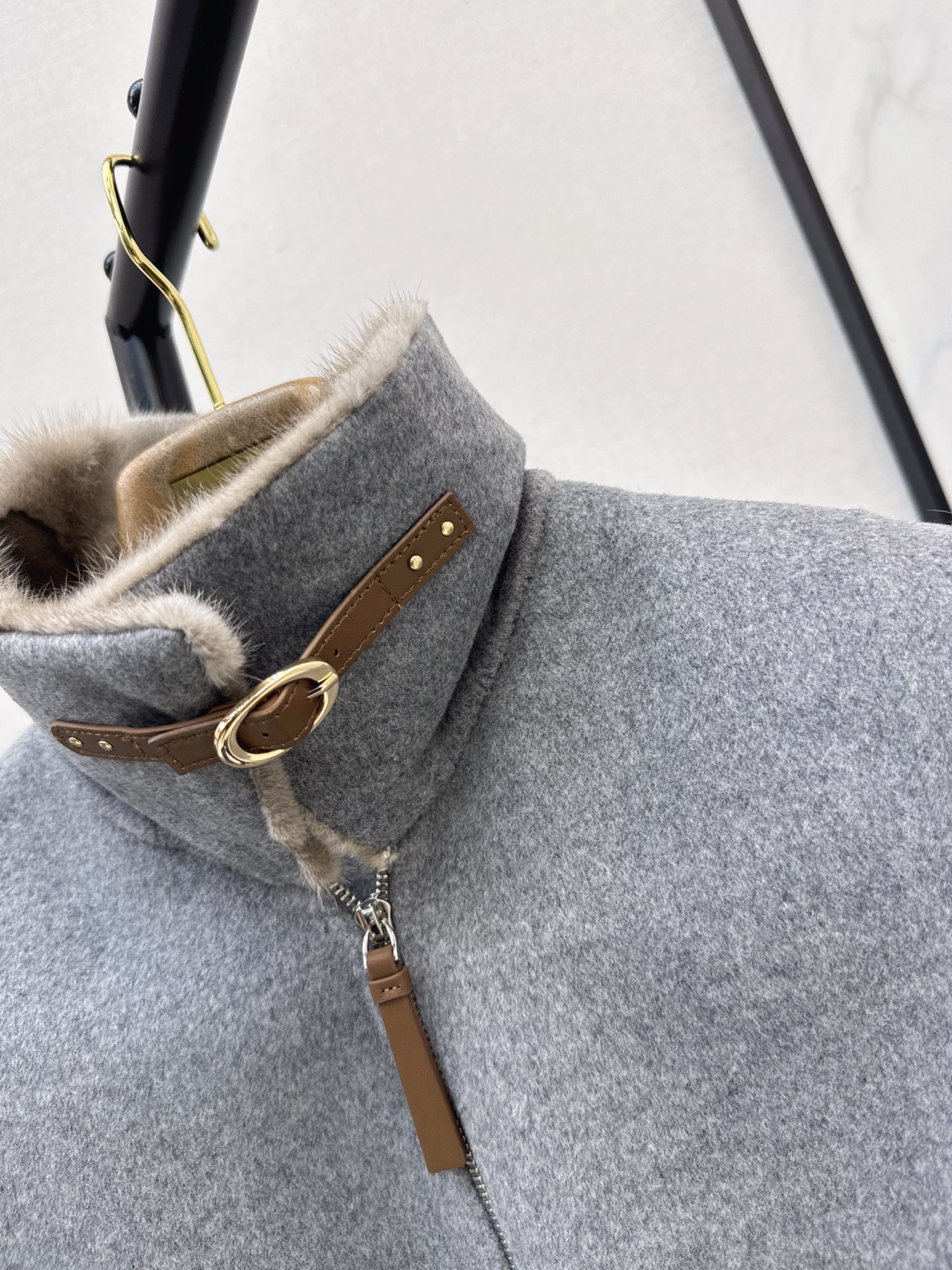 Brun 26fw woolen vest jacket