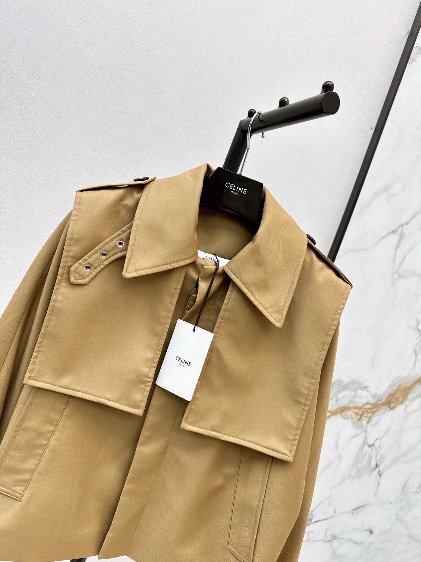 Celi 26fw cropped trench coast