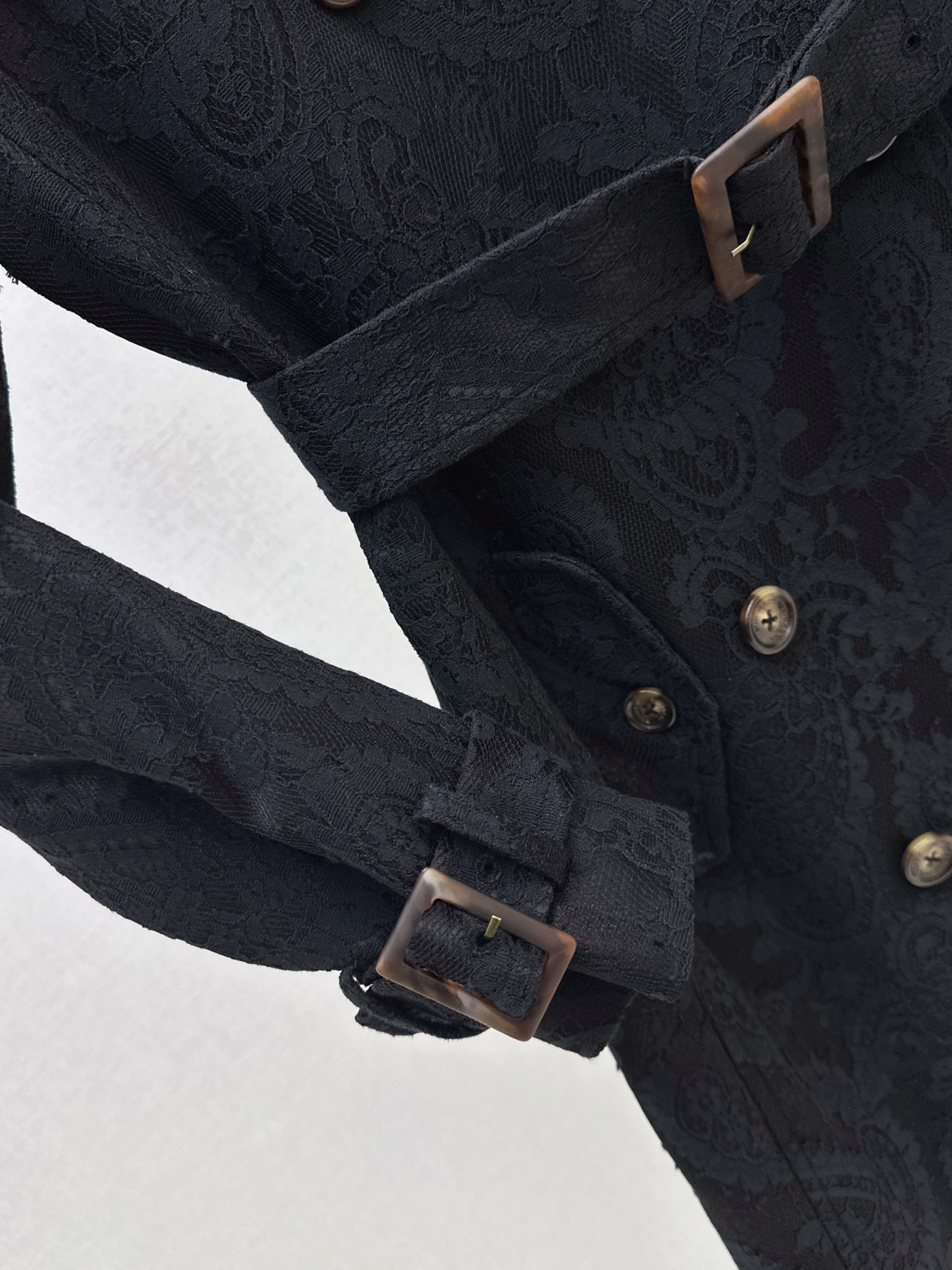 Bur 26fw lace trench coats