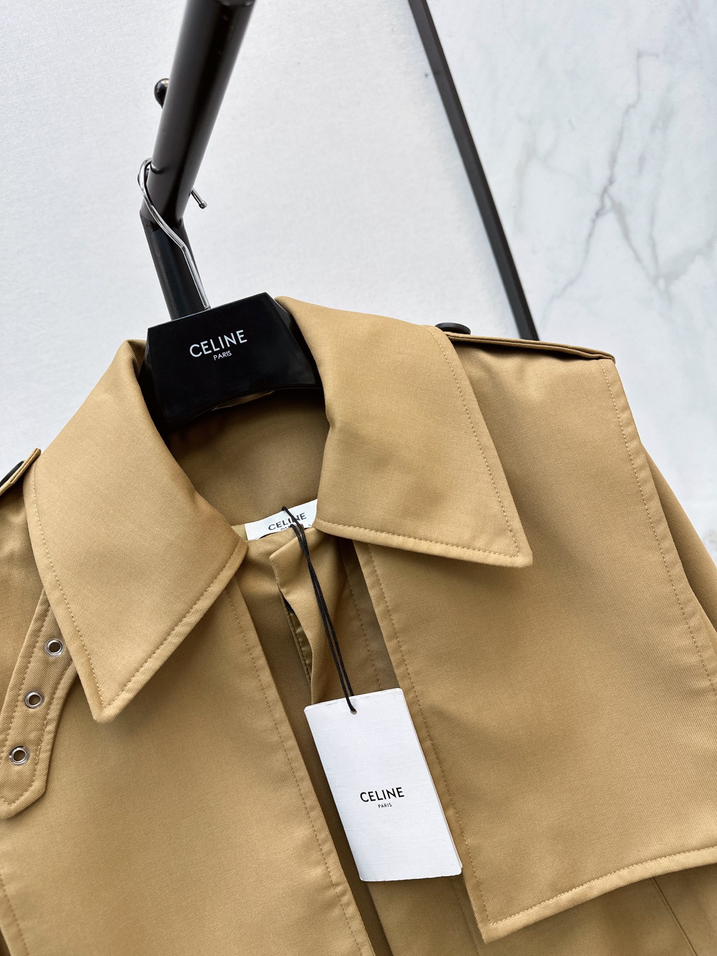 Celi 26fw cropped trench coast
