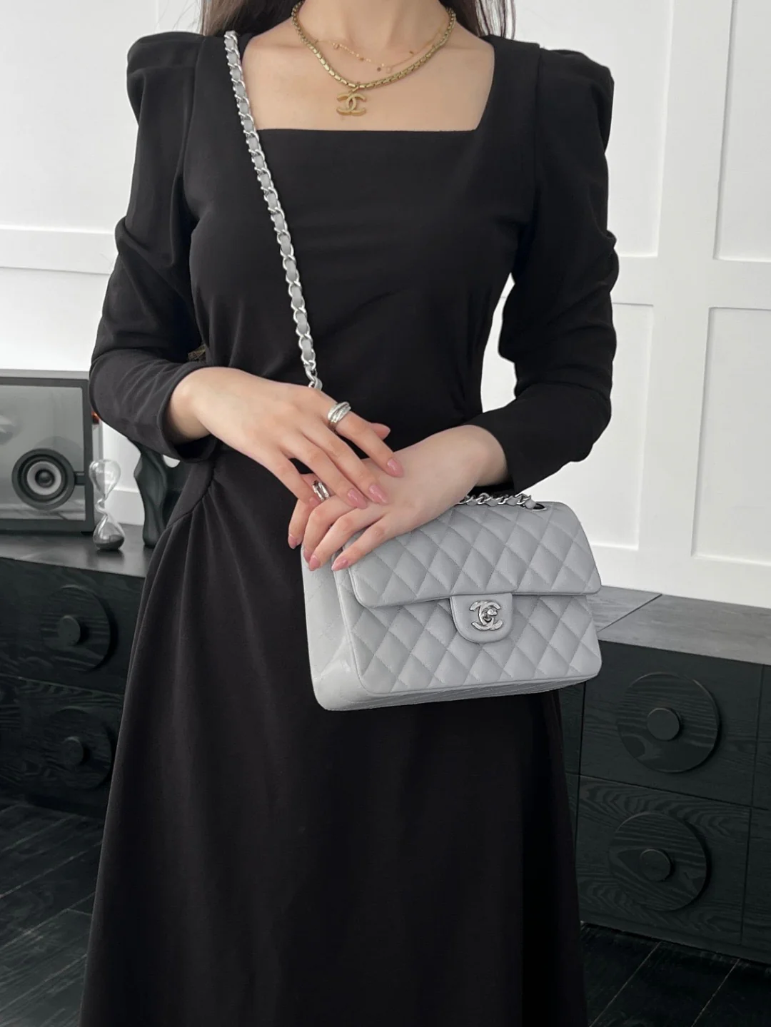 Chan cf23 chain shoulder bag
