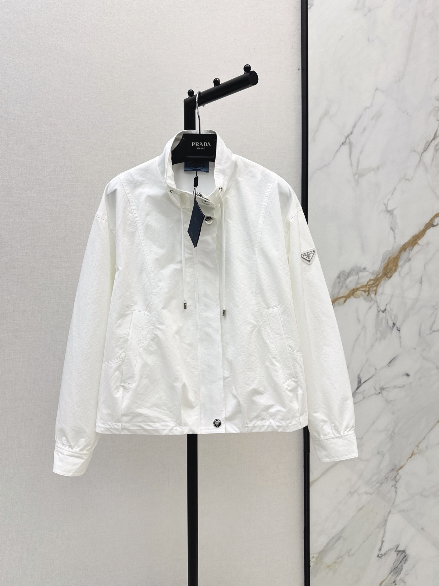 Pra 26fw stand collar jacket