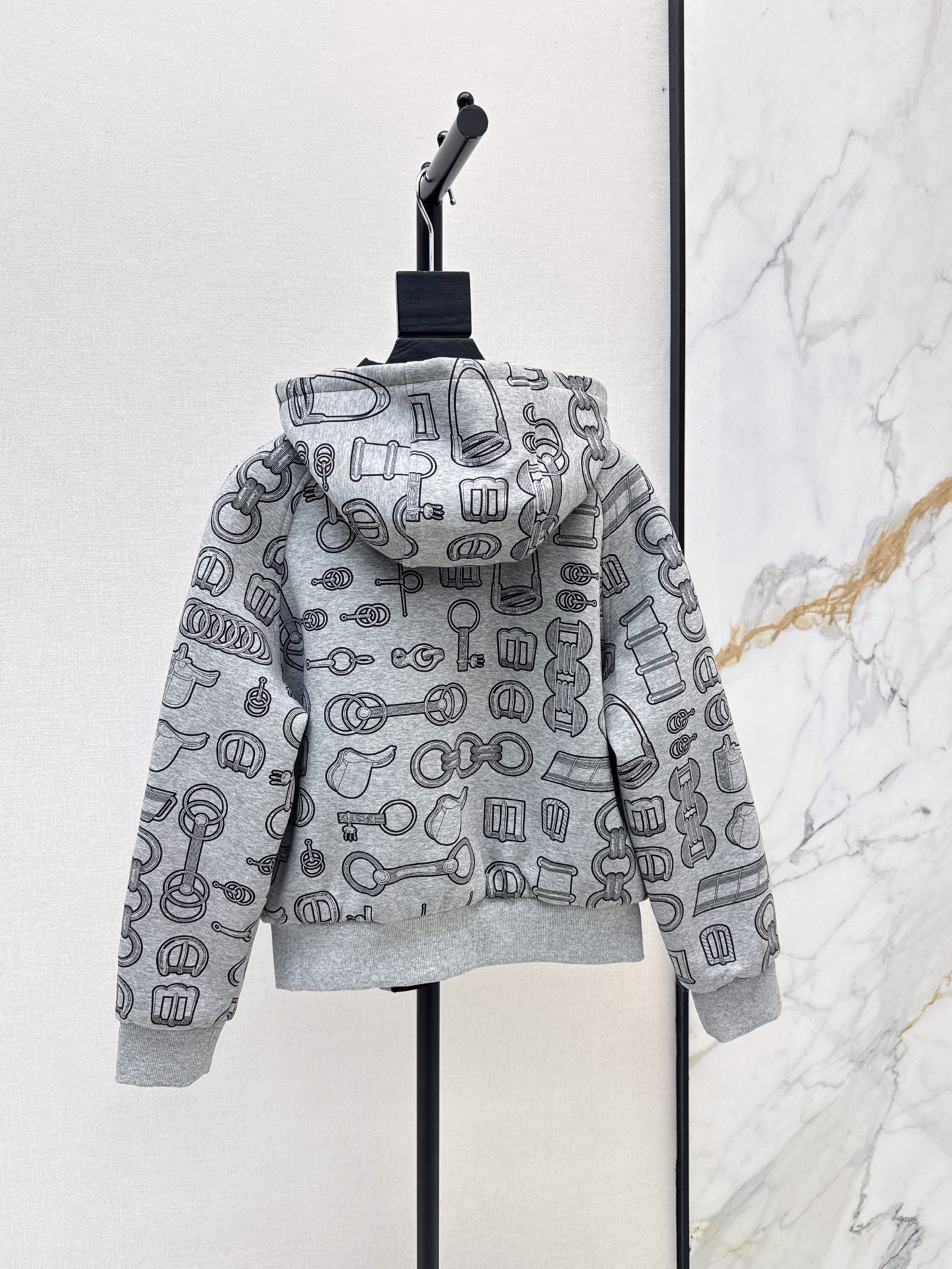Her 26fw reversible print hooded jacket