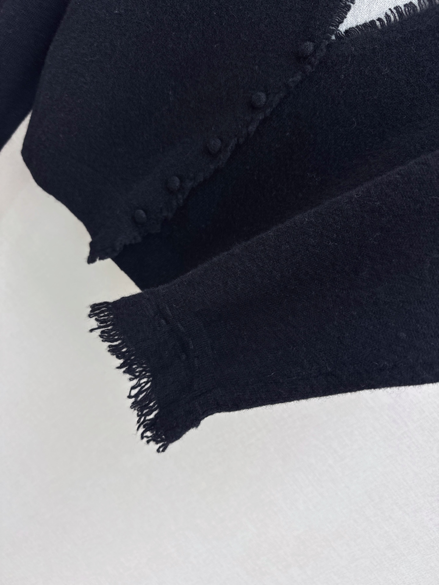ES 26fw lace contract wool cardigan