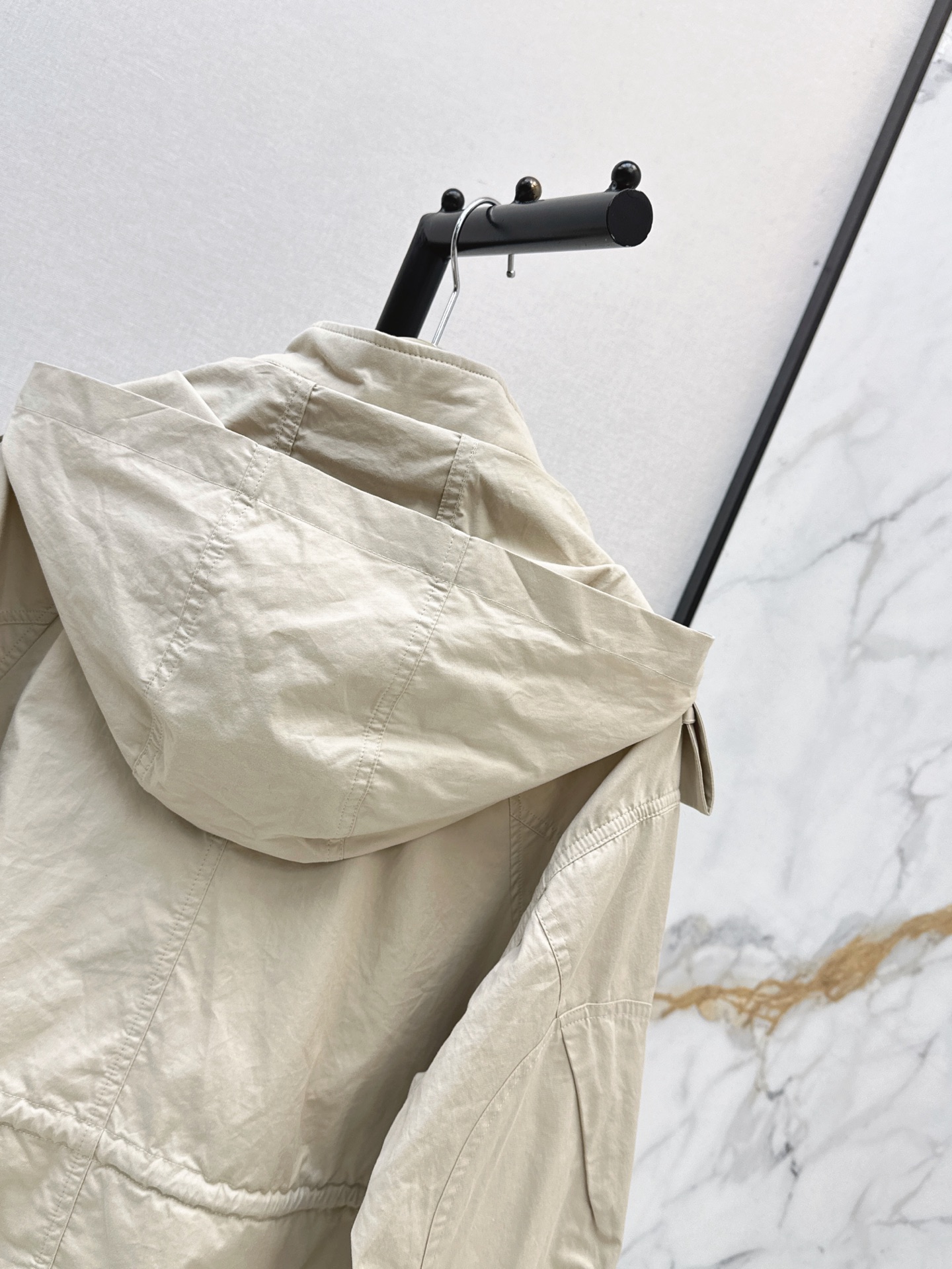 Bur 26fw hooded trench coats