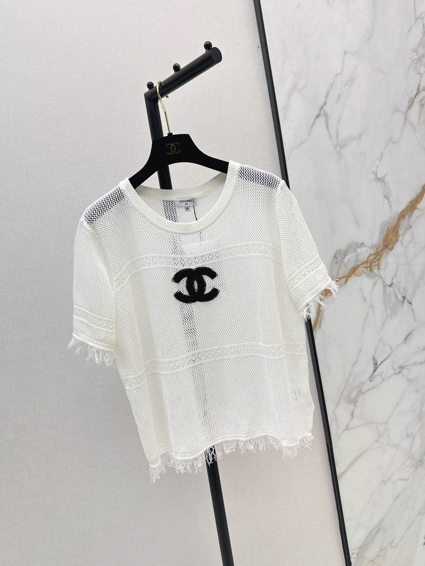 Chan 26fw hollow knitwear